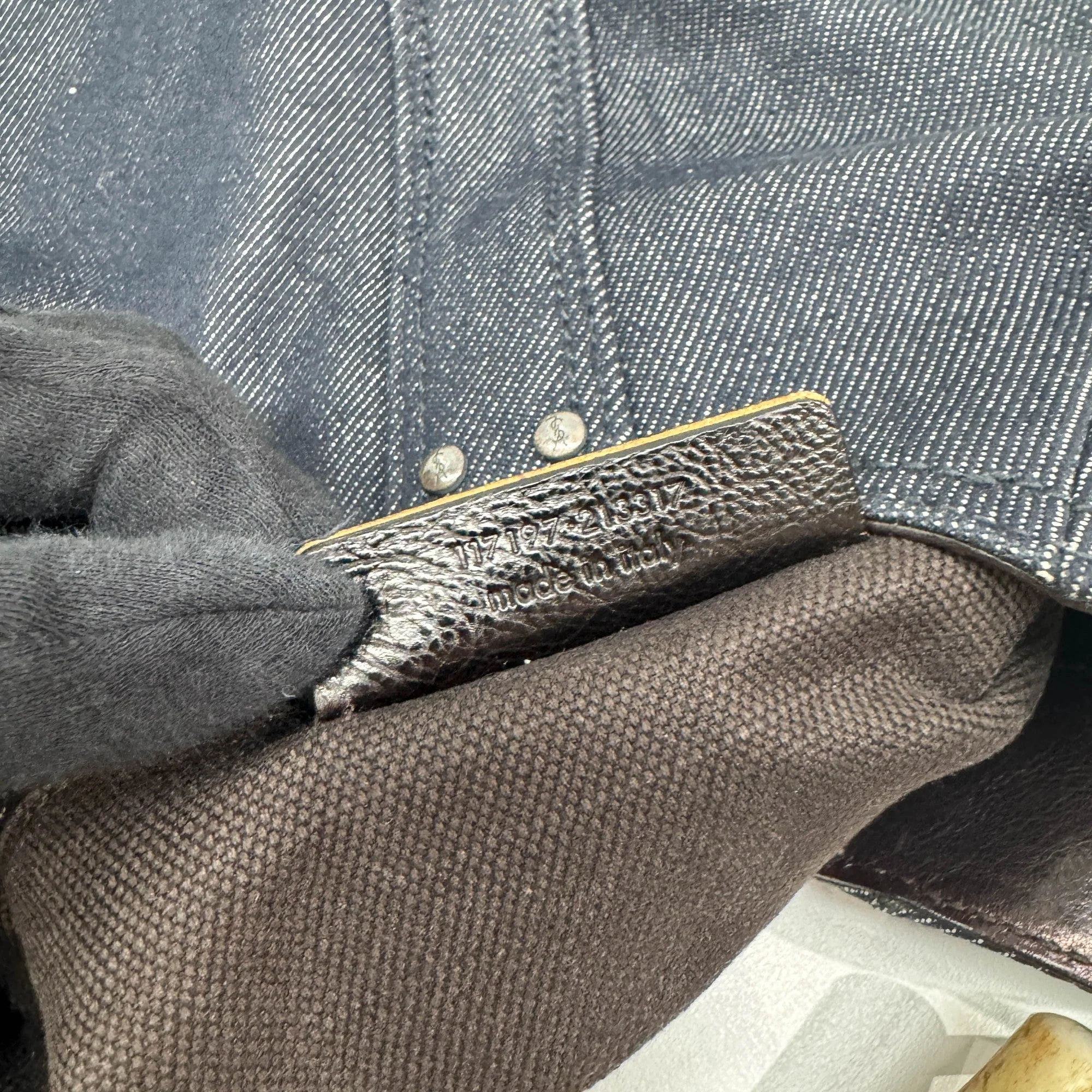 Mombasa Blue Denim Shoulder Bag - Image 13