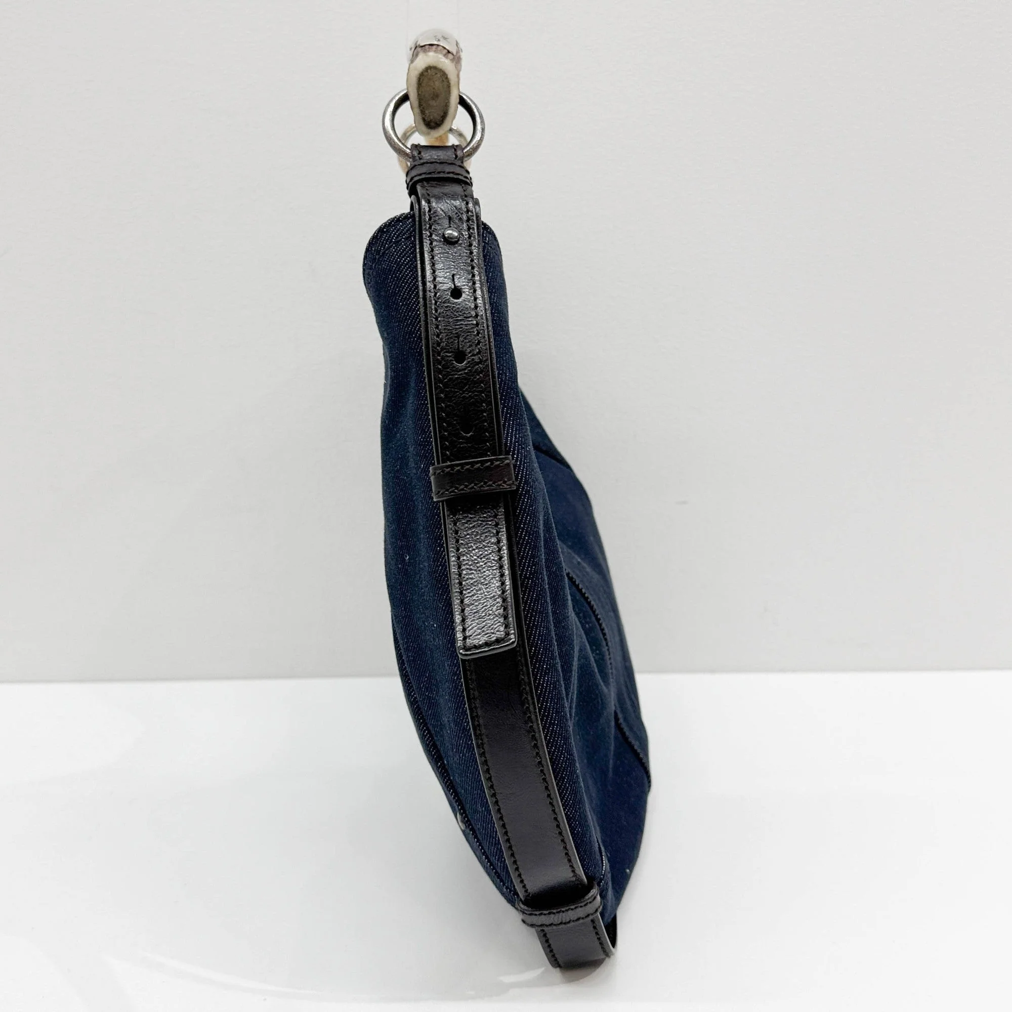 Mombasa Blue Denim Shoulder Bag - Image 5