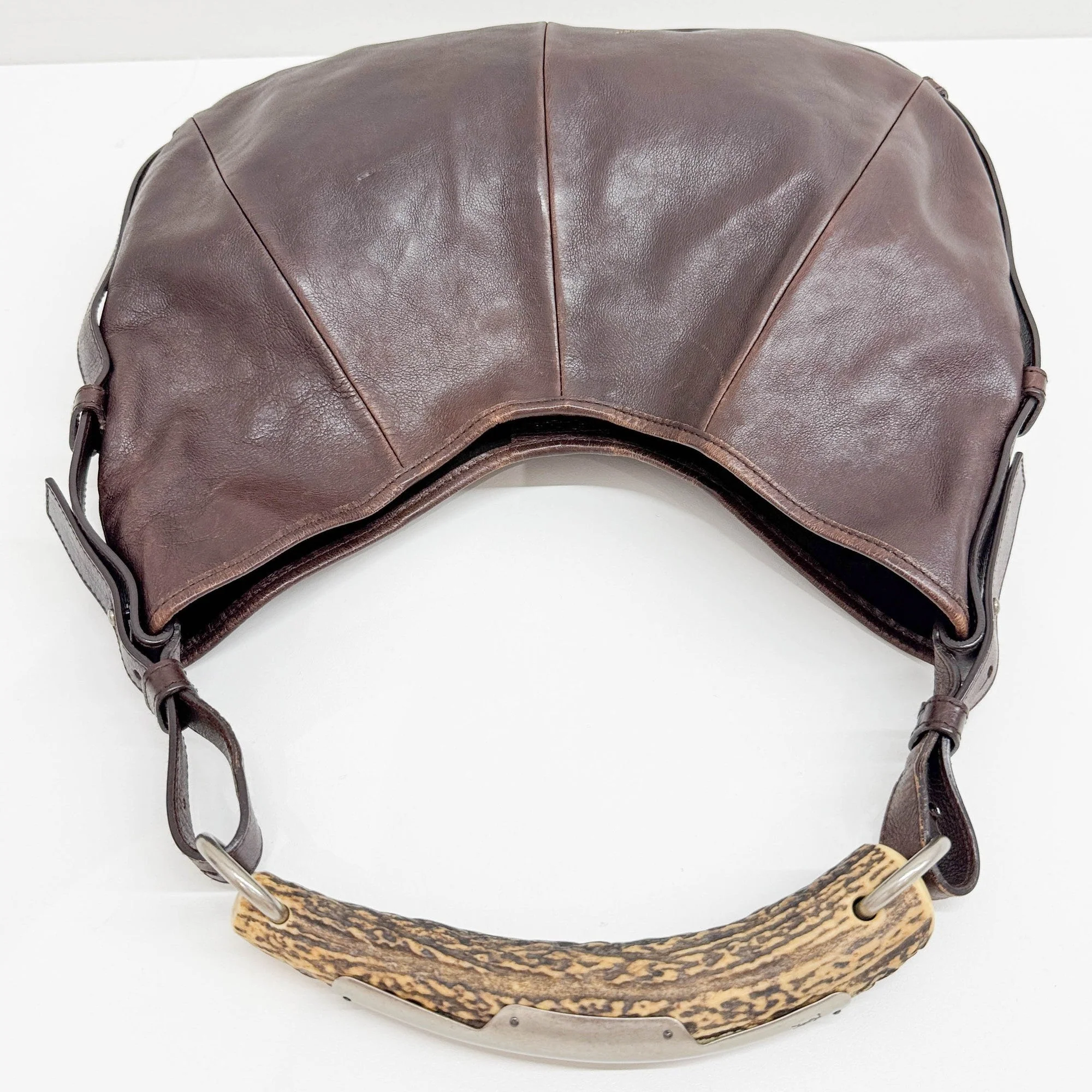 Mombasa Brown Leather Handle Bag - Image 6
