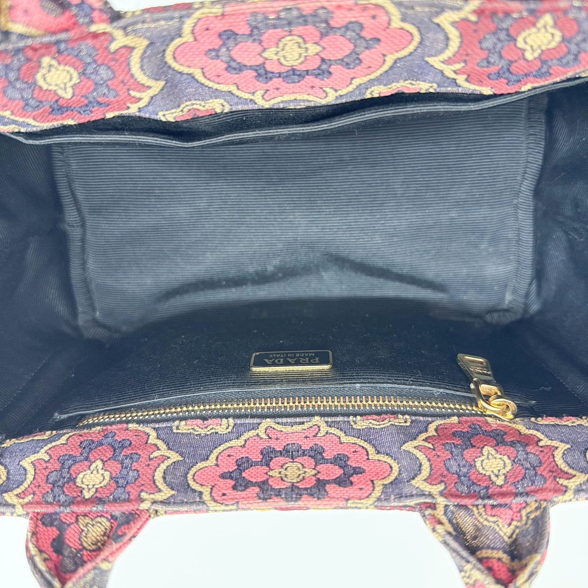 Multicolor Jacquard Cotton Two Way Bag - Image 14
