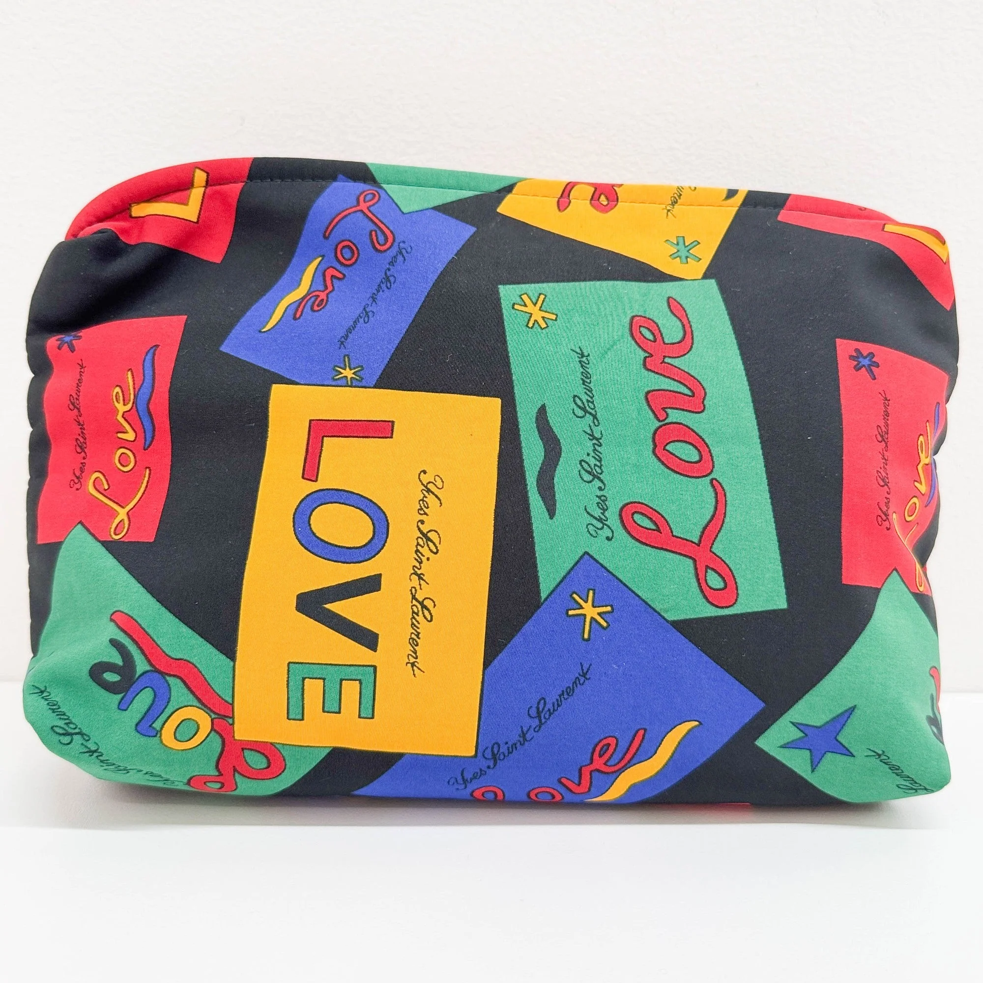 Multicolor "LOVE" Postcard Nylon Shoulder Tote Bag - Image 15