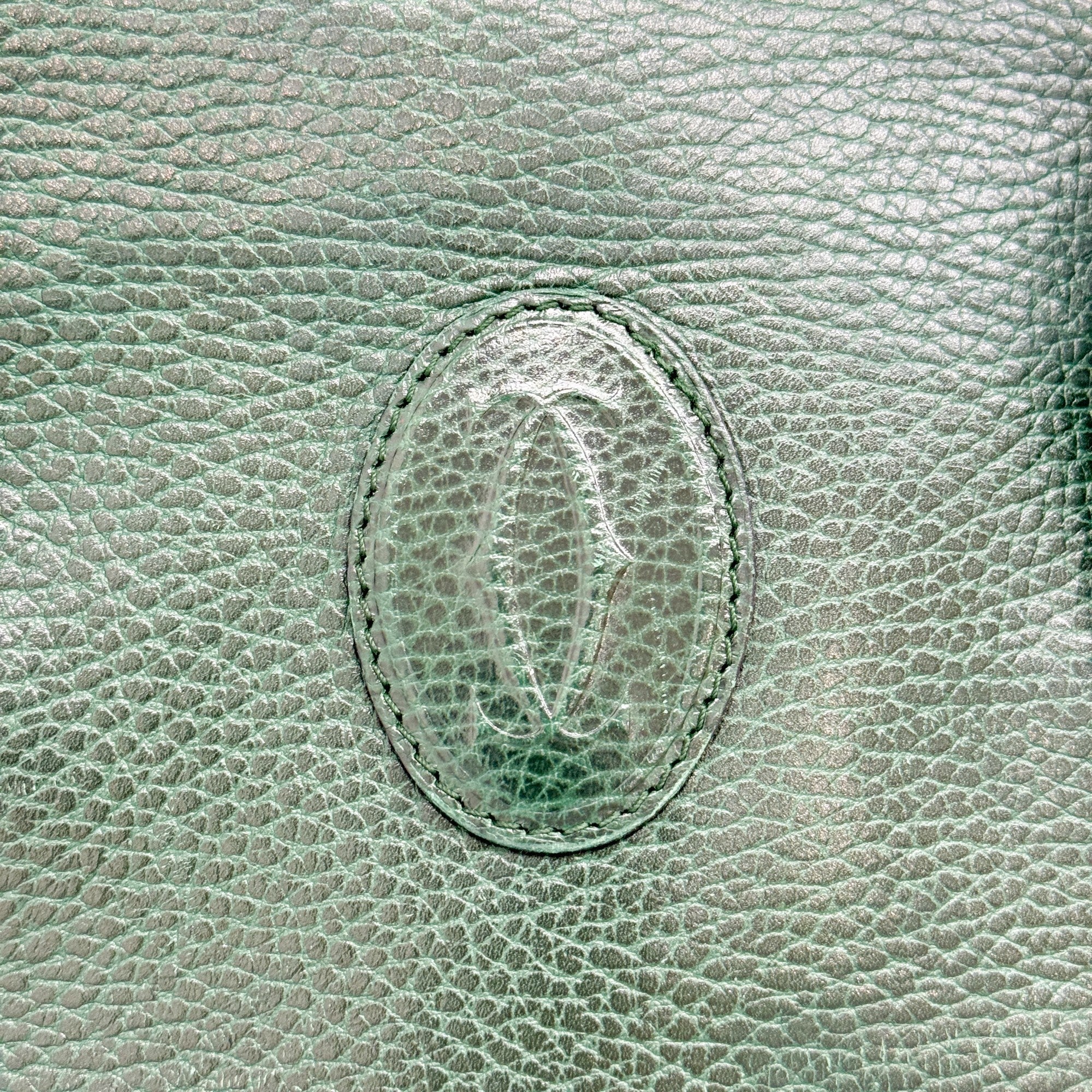 Must Line Green Leather Boston Handle Bag - Image 15