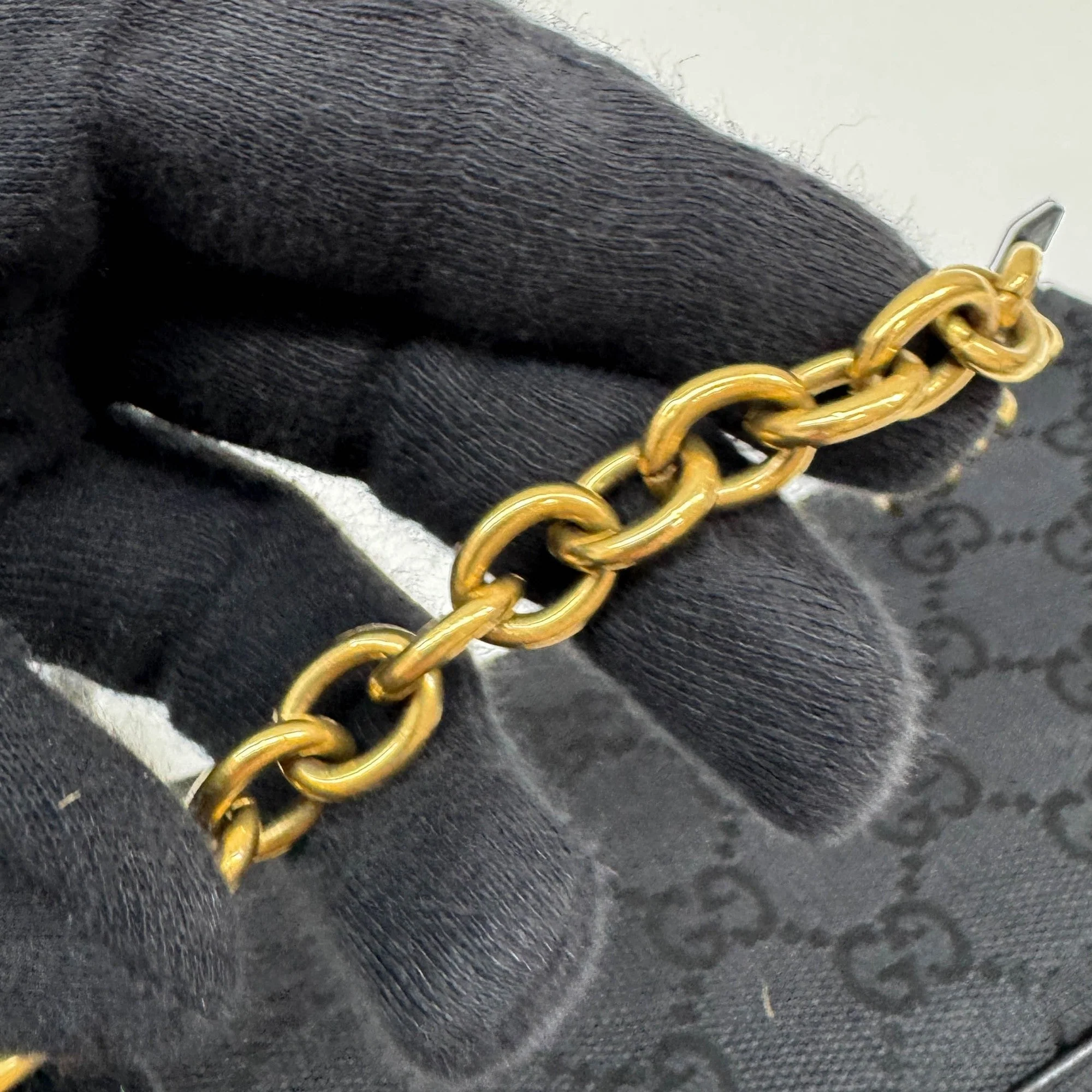Nailhead Black GG Canvas Pouch Bag - Image 8