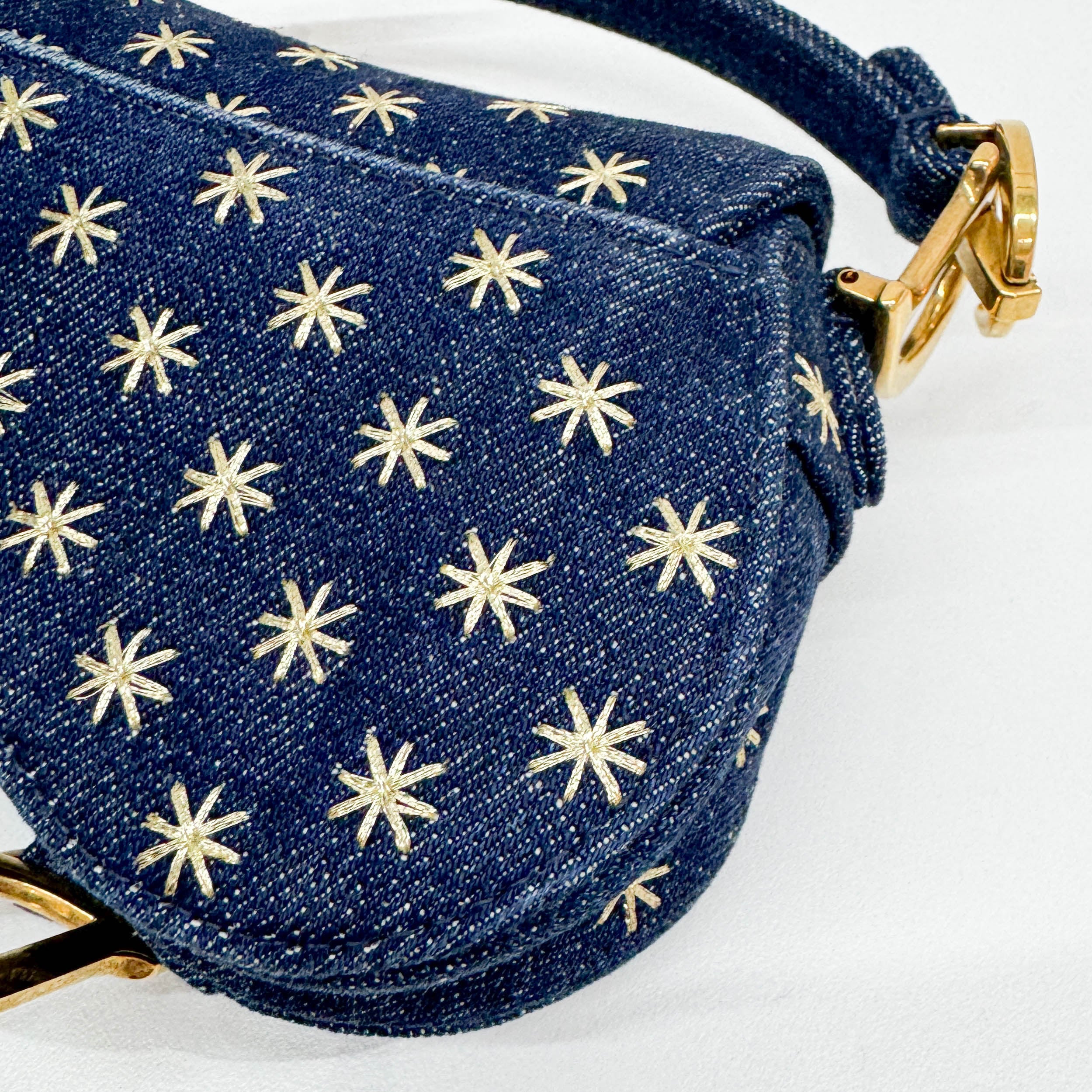 Nano Saddle Stars Blue Denim Two Way Bag - Image 14