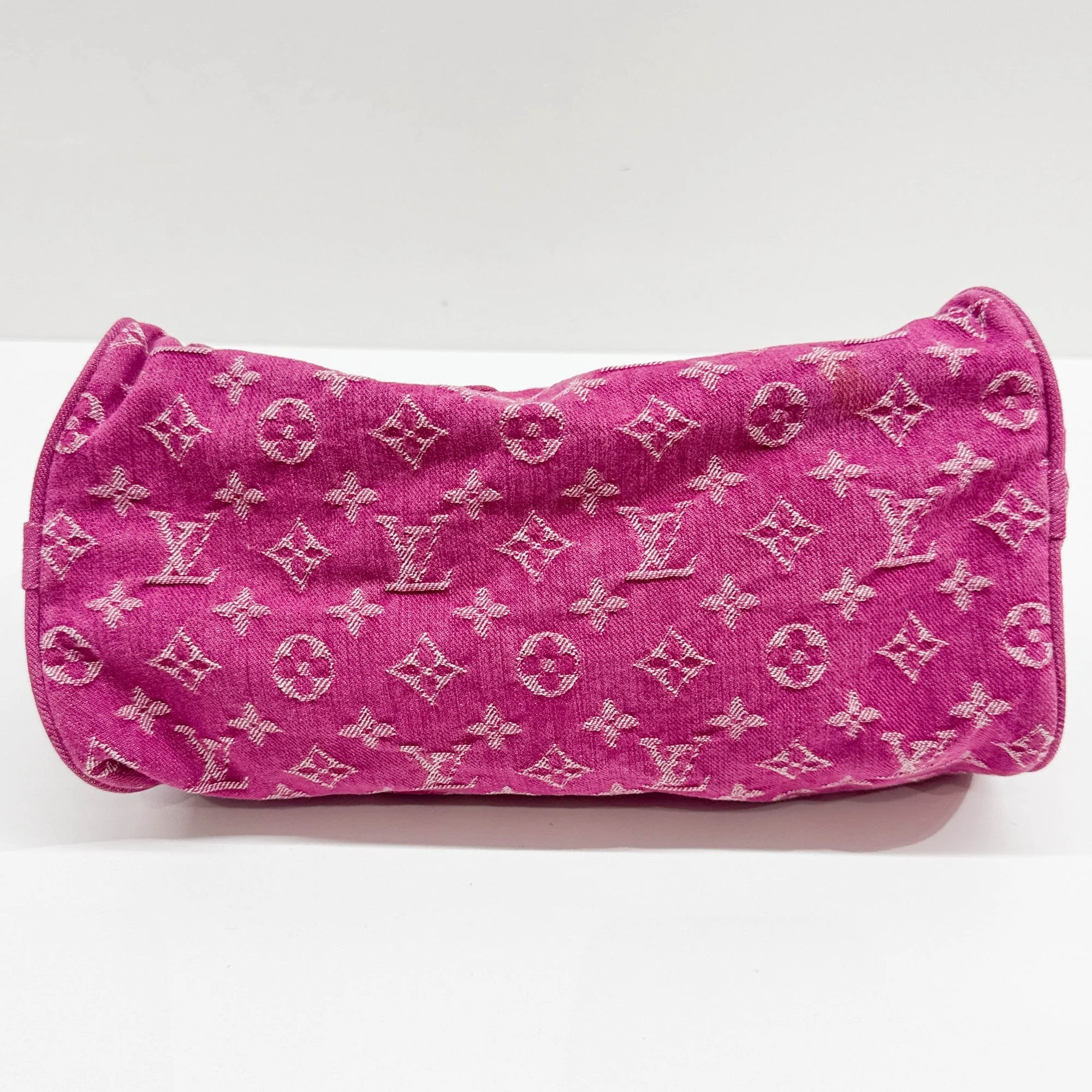 Neo Speedy Monogram Pink Denim Hand Bag - Image 7