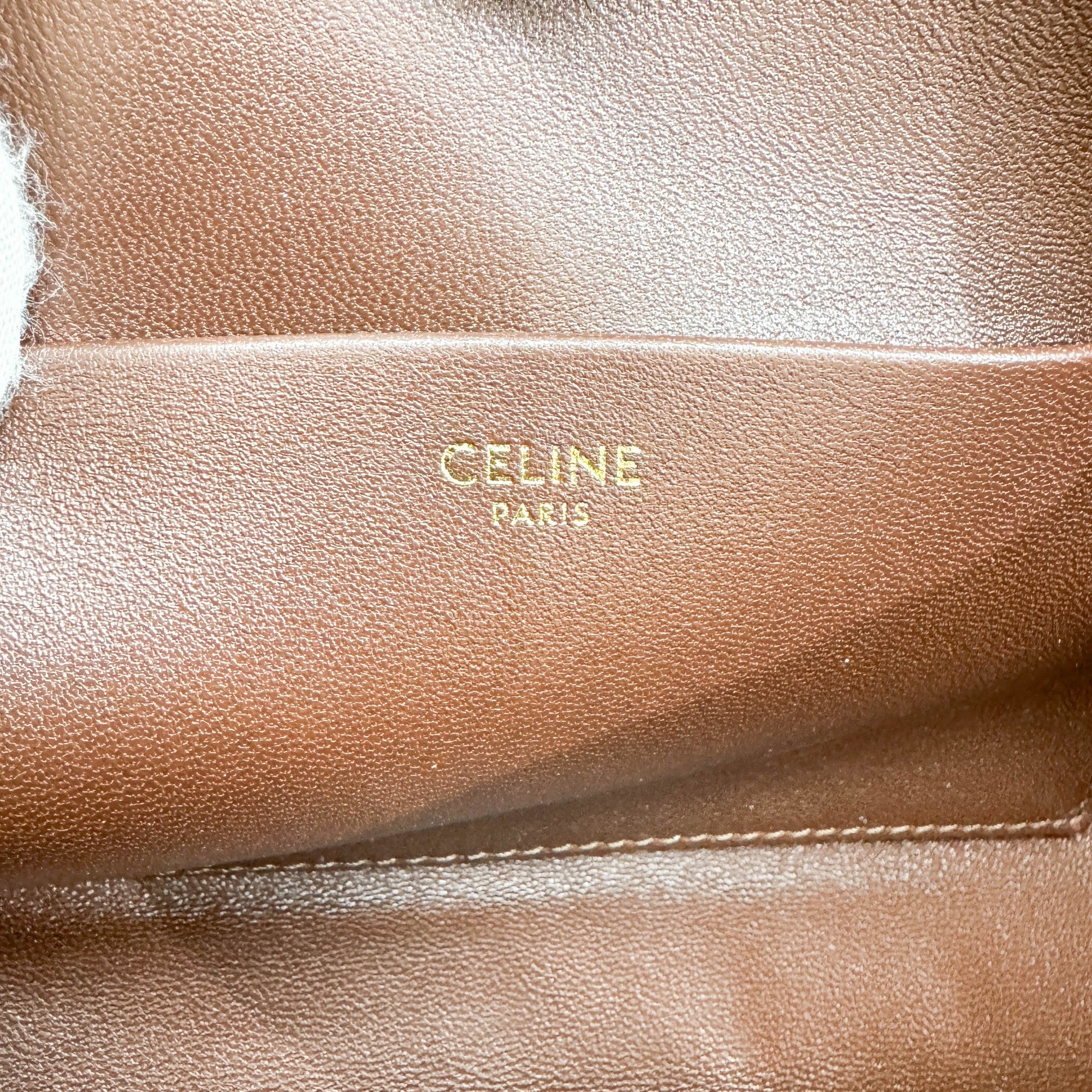 Newspaper Chain Brown Leather Shoulder Bag - Image 18