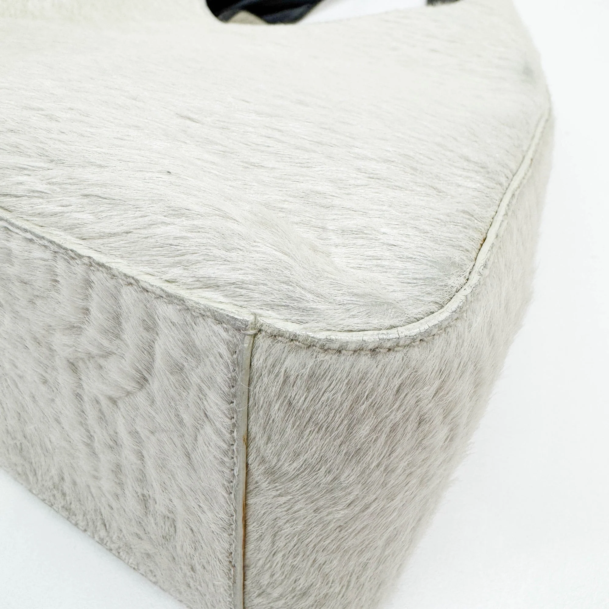 Off-White Pony Hair Hobo Bag - Image 8
