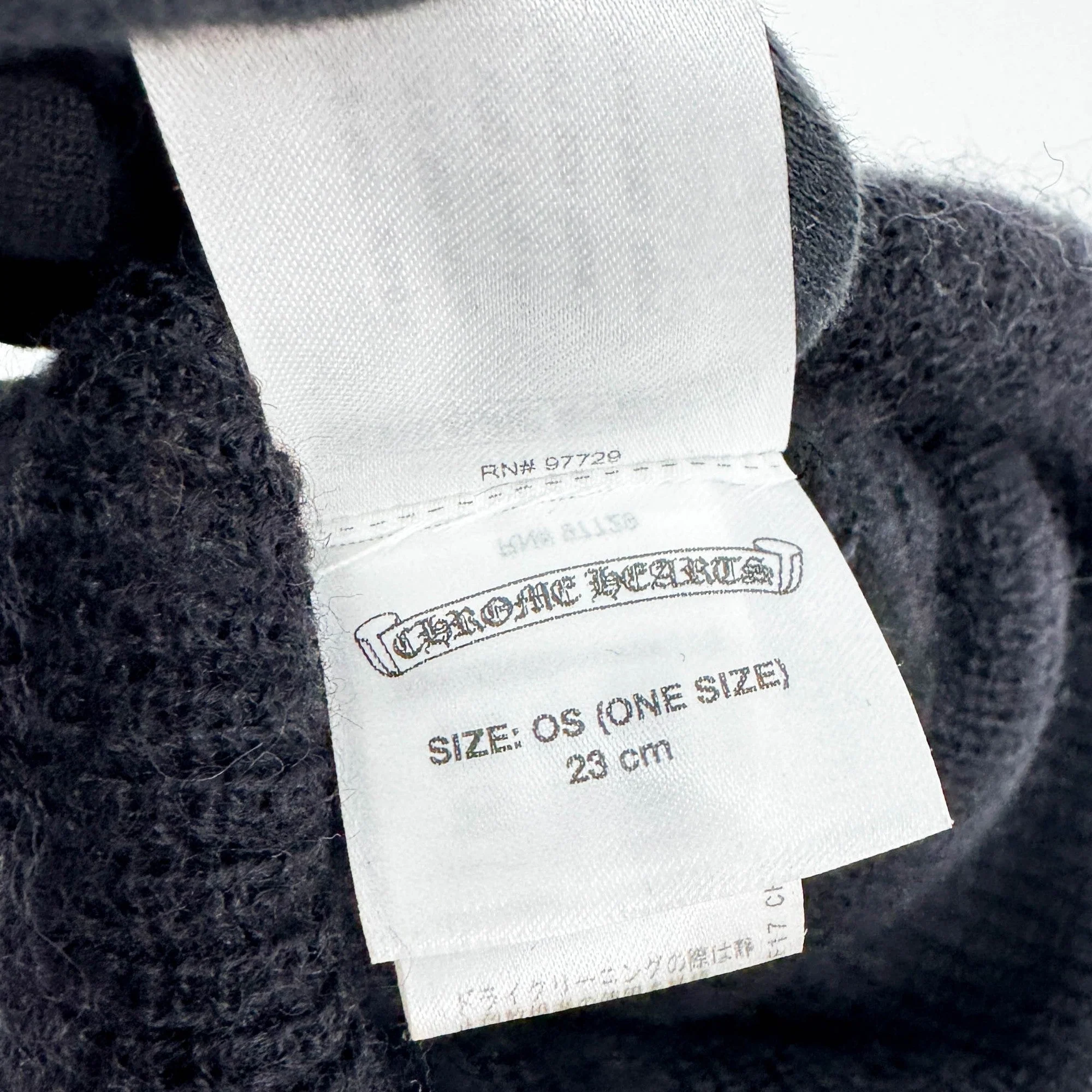 One Size 23cm Black Wool Hat - Image 5