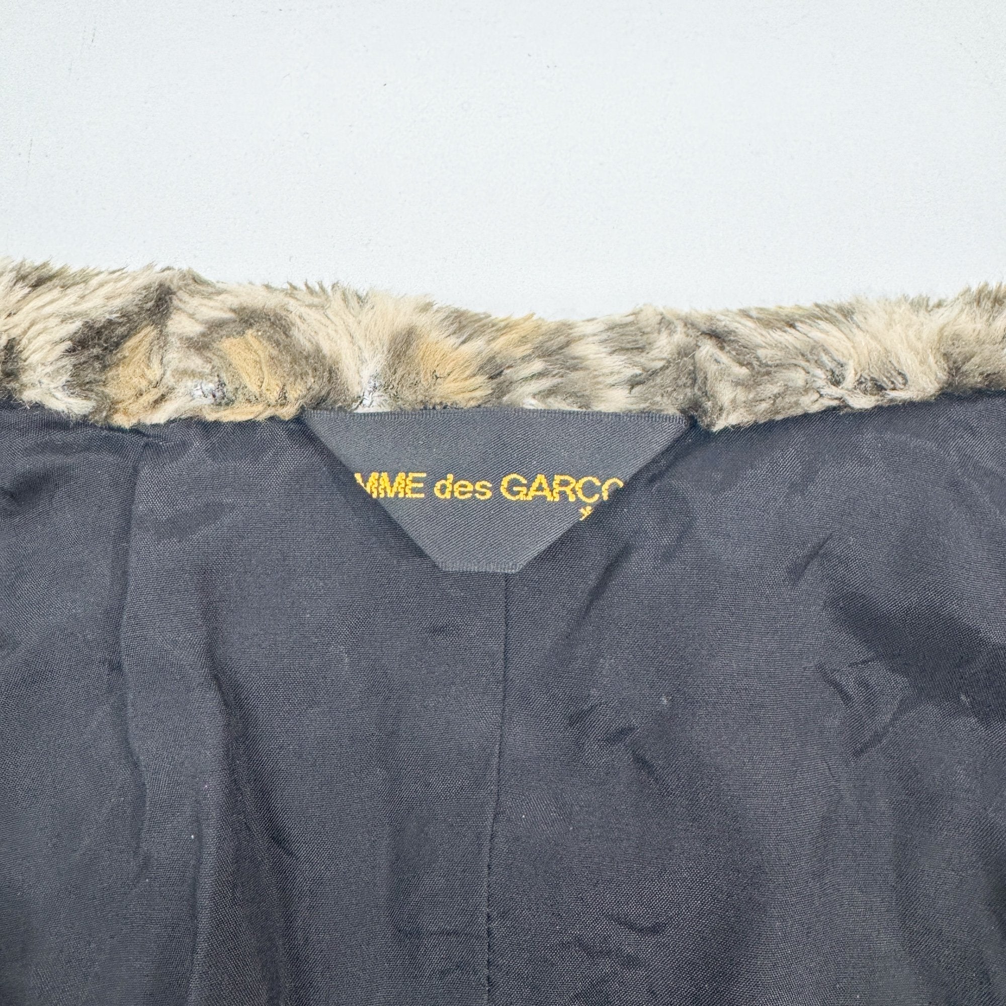 One Size Beige Leopard Print Fur Vest & Shawl - Image 8