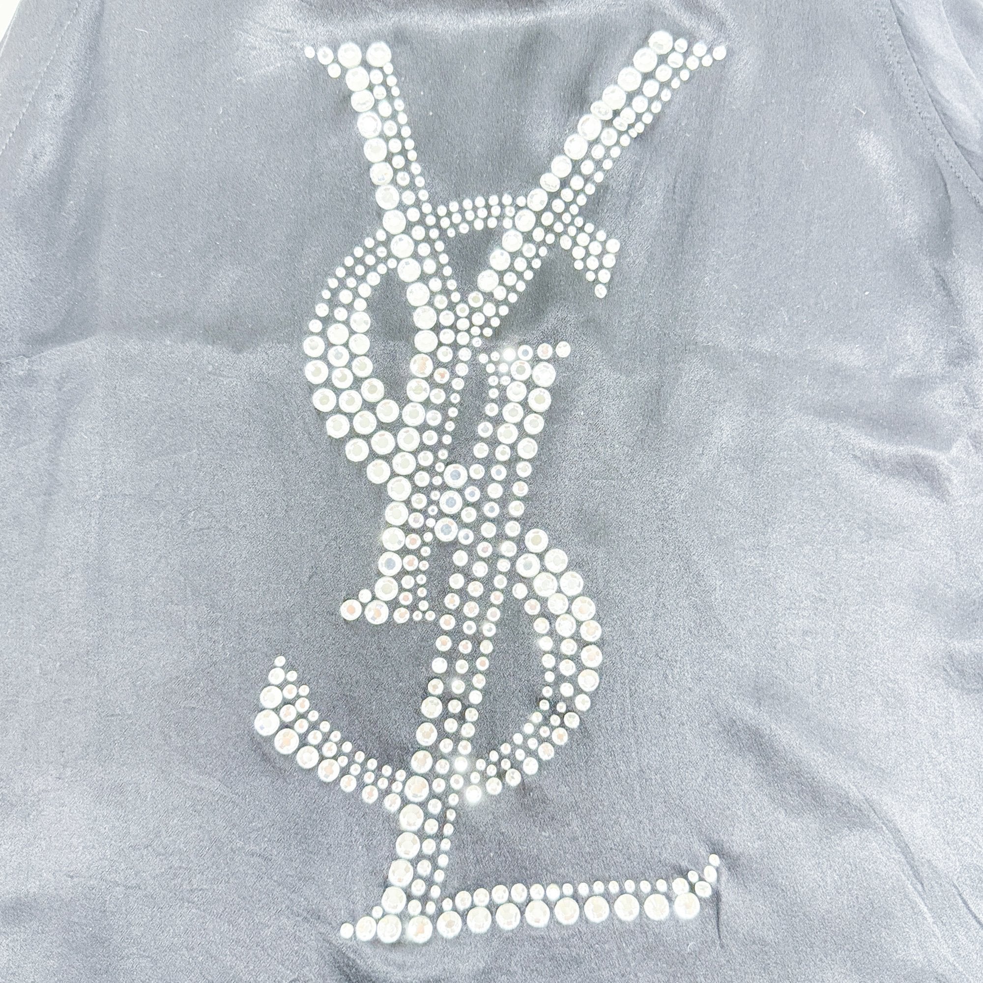 One Size Black Silk Tank Top - Image 11