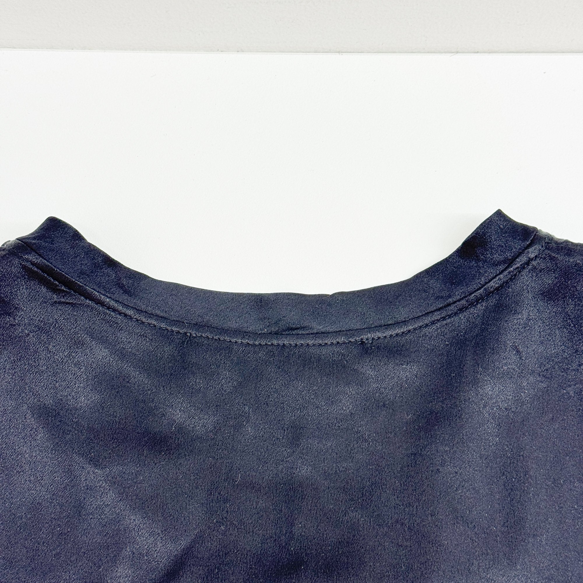 One Size Black Silk Tank Top - Image 12