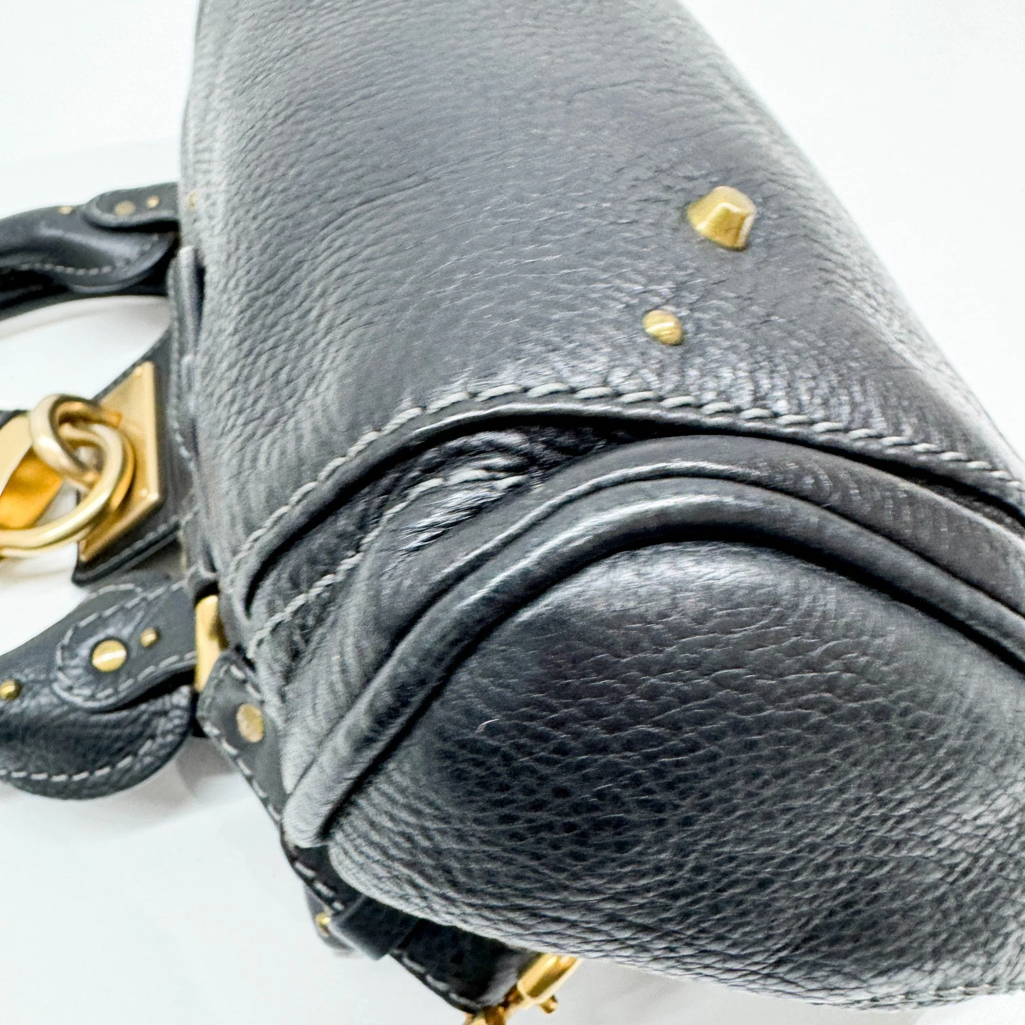 Paddington Black Leather Shoulder Bag - Image 11