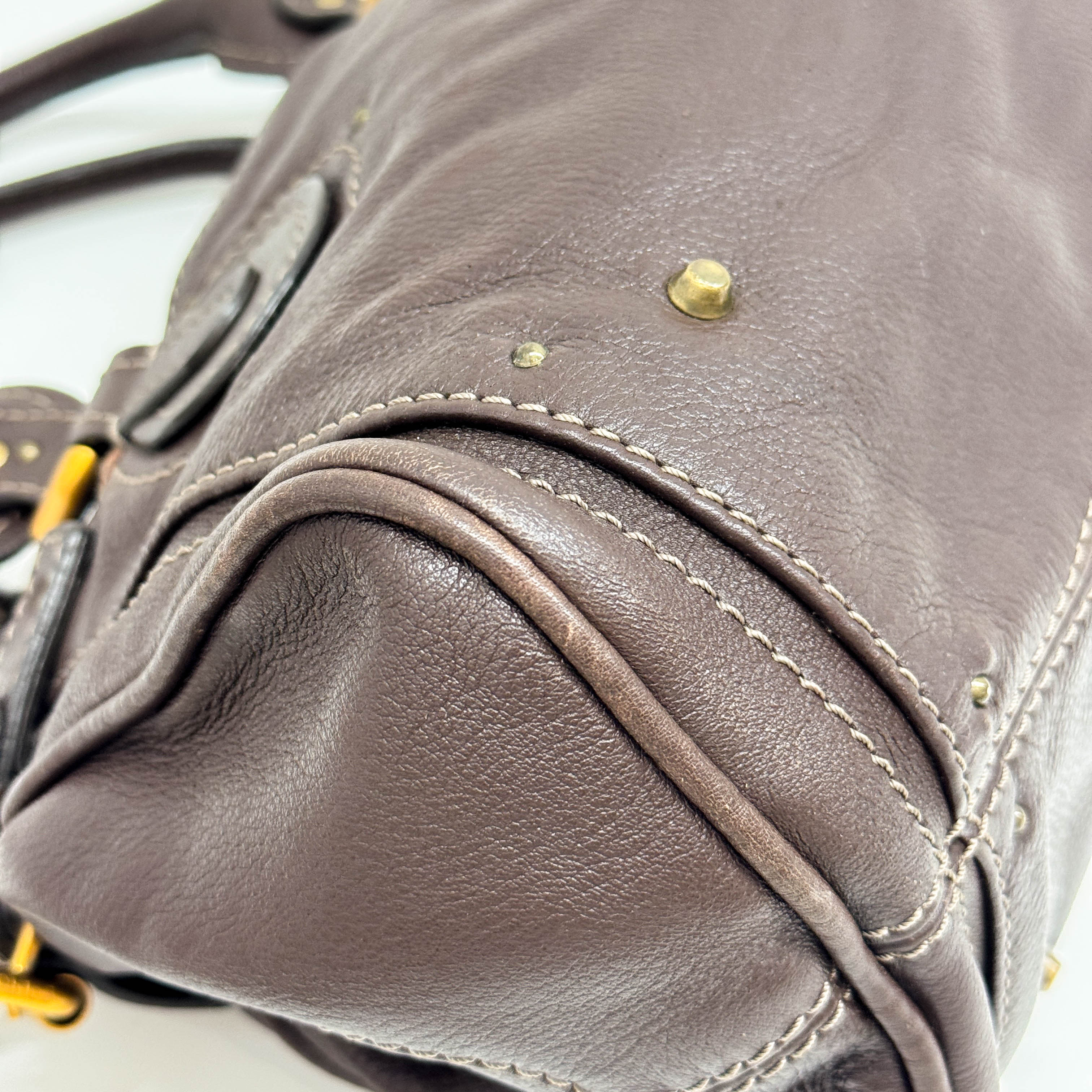 Paddington Brown Leather Shoulder Bag - Image 11