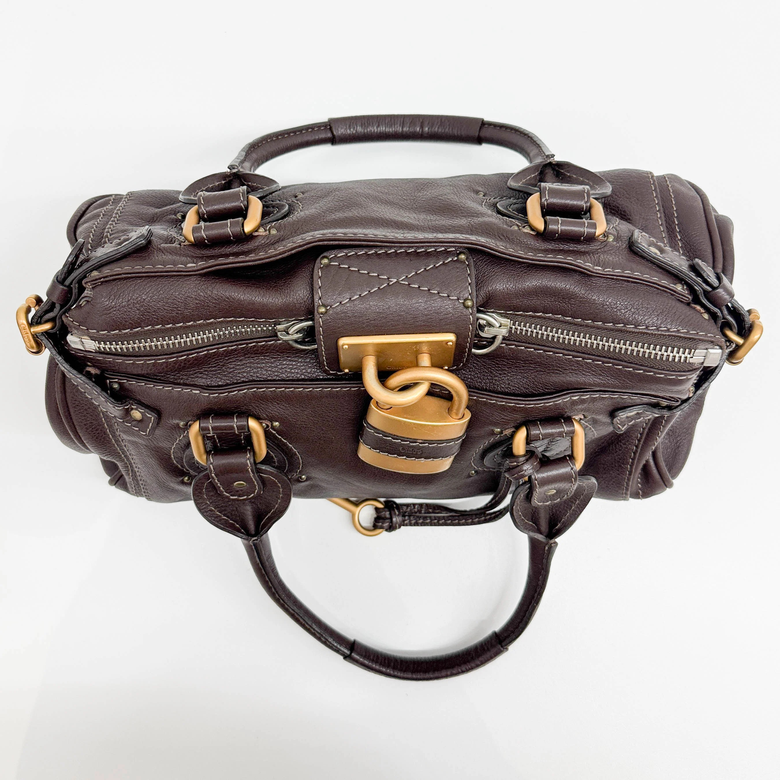 Paddington Brown Leather Shoulder Bag - Image 6