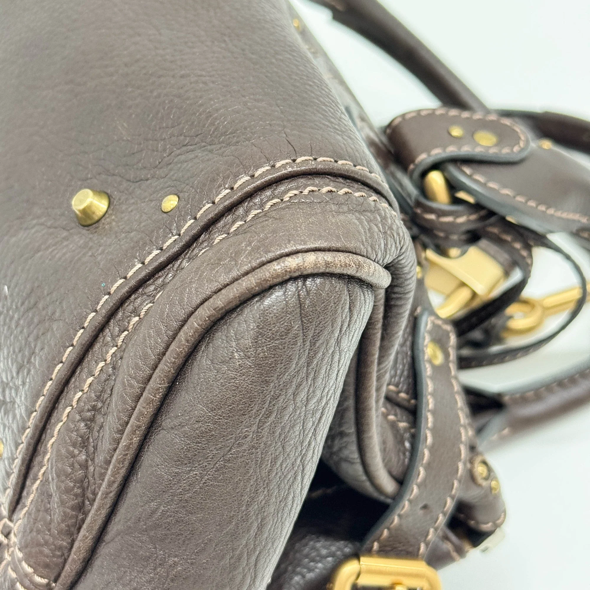 Paddington Brown Leather Shoulder Bag - Image 11