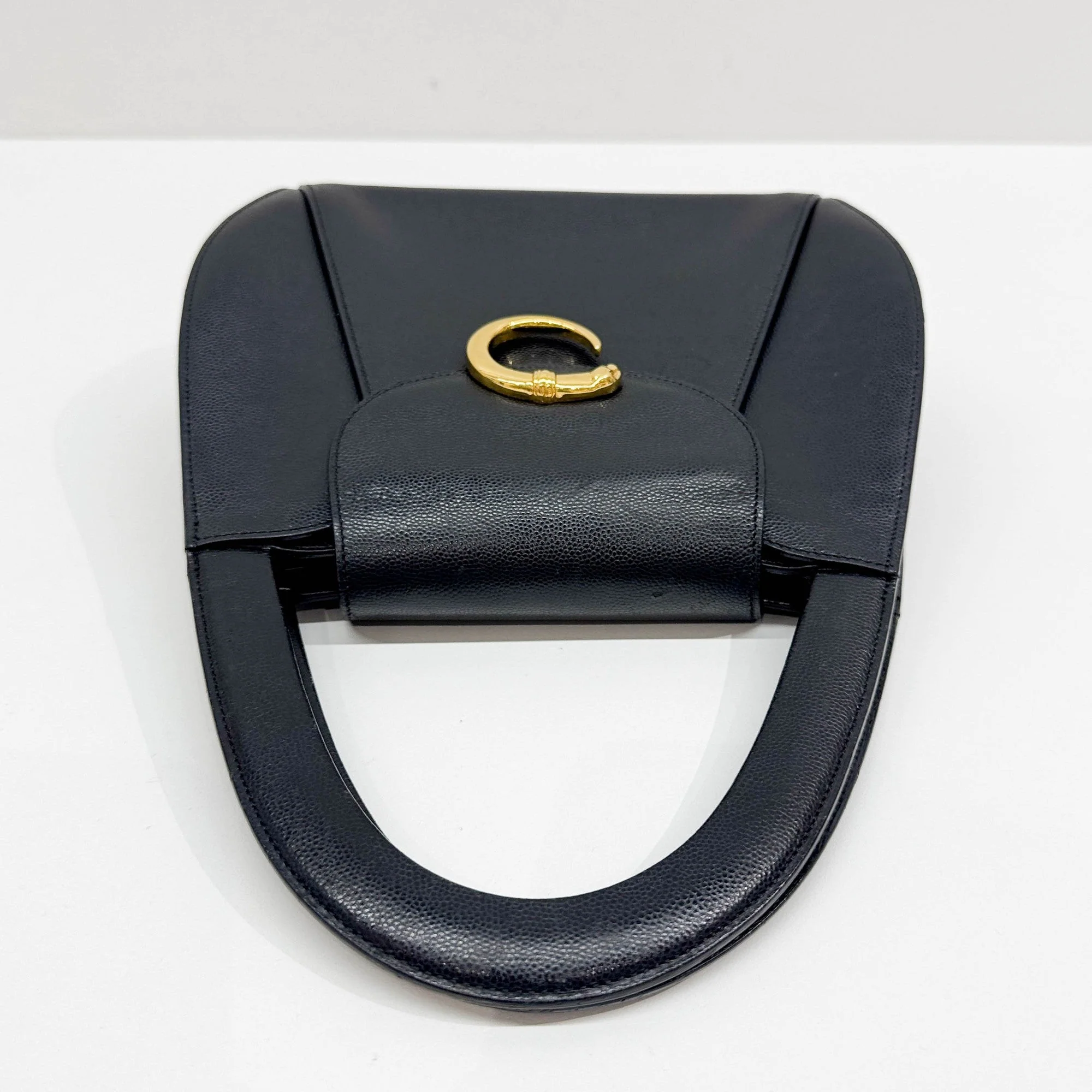 Panthère Black Leather Hand Bag - Image 6