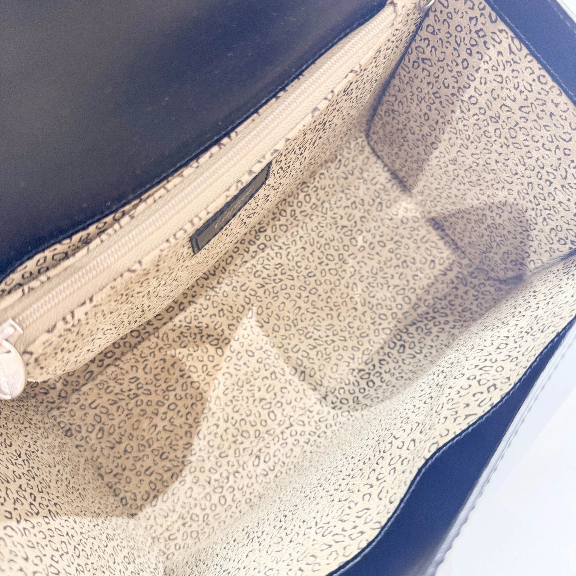 Panthere Black Leather Hand Bag - Image 16