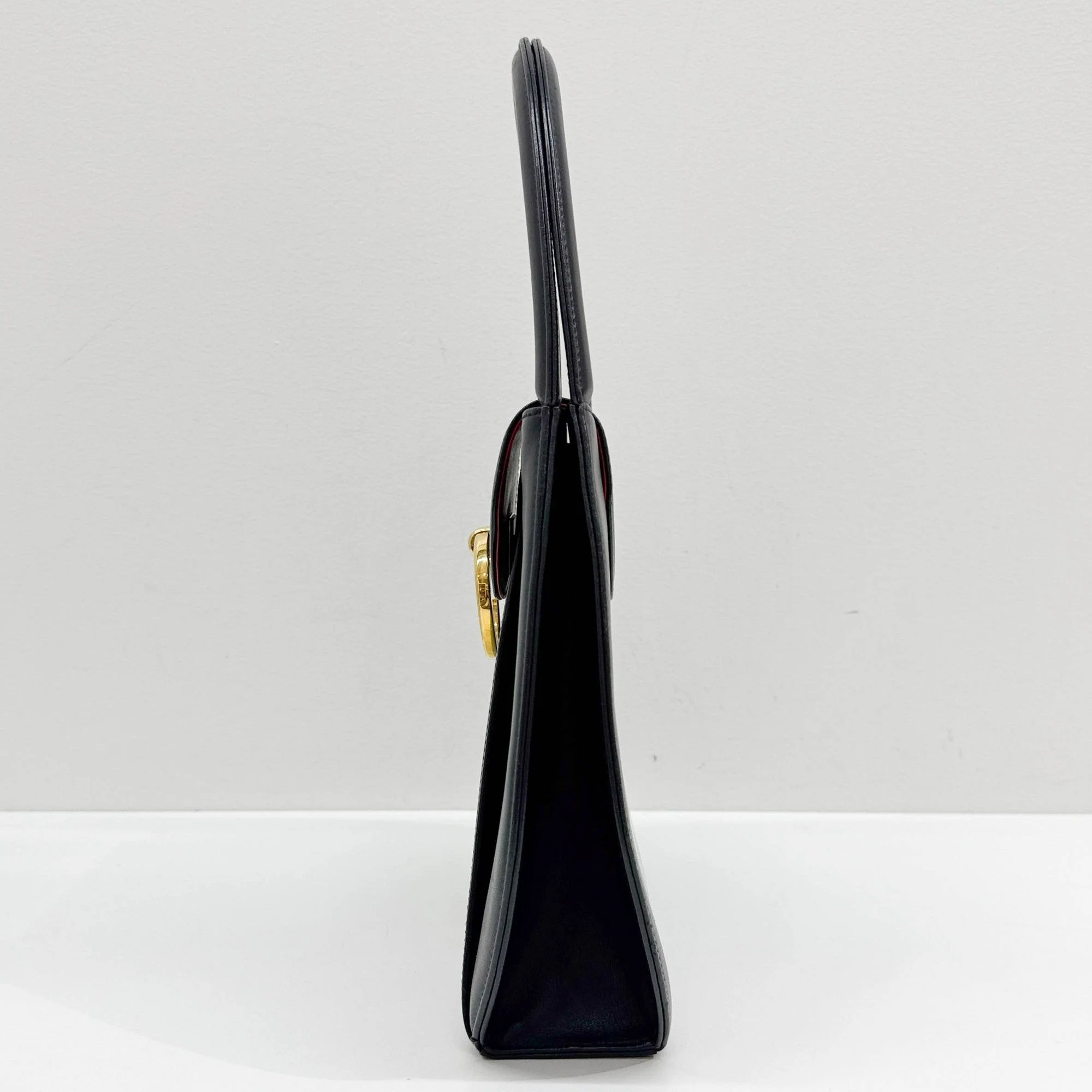 Panthere Black Leather Shoulder Bag - Image 5