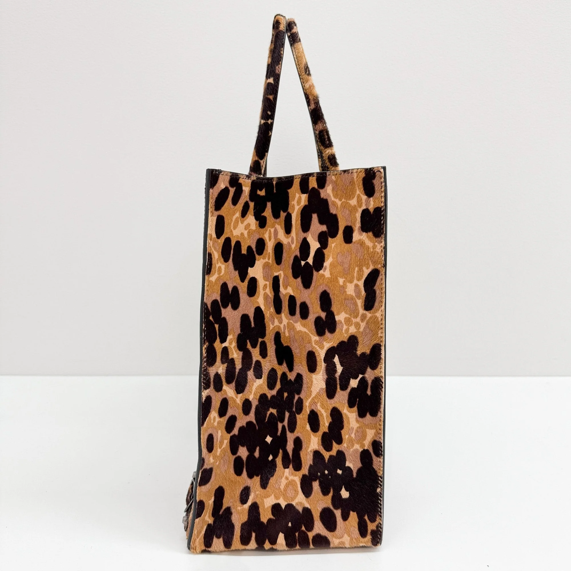 Papier Multi-Color Hyena Print Pony Hair Hand Bag - Image 5