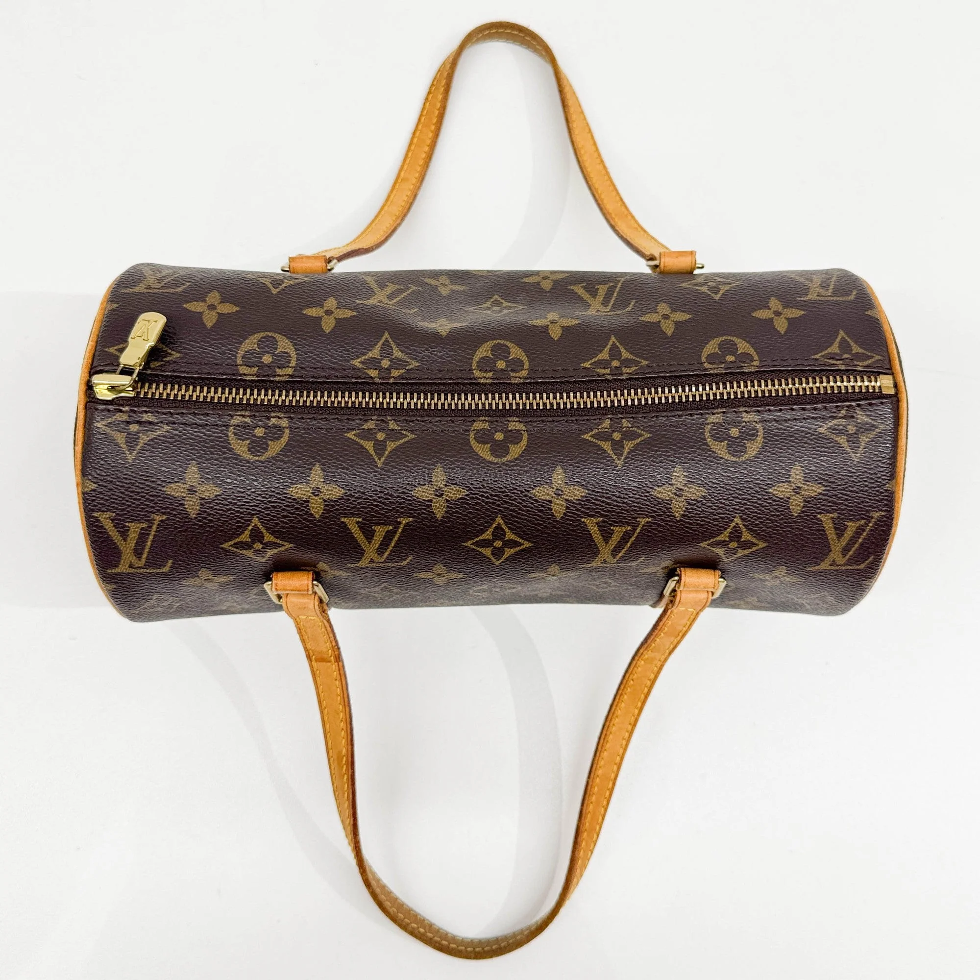 Papillon 26 Brown Monogram Coated Canvas Shoulder Bag - Image 6