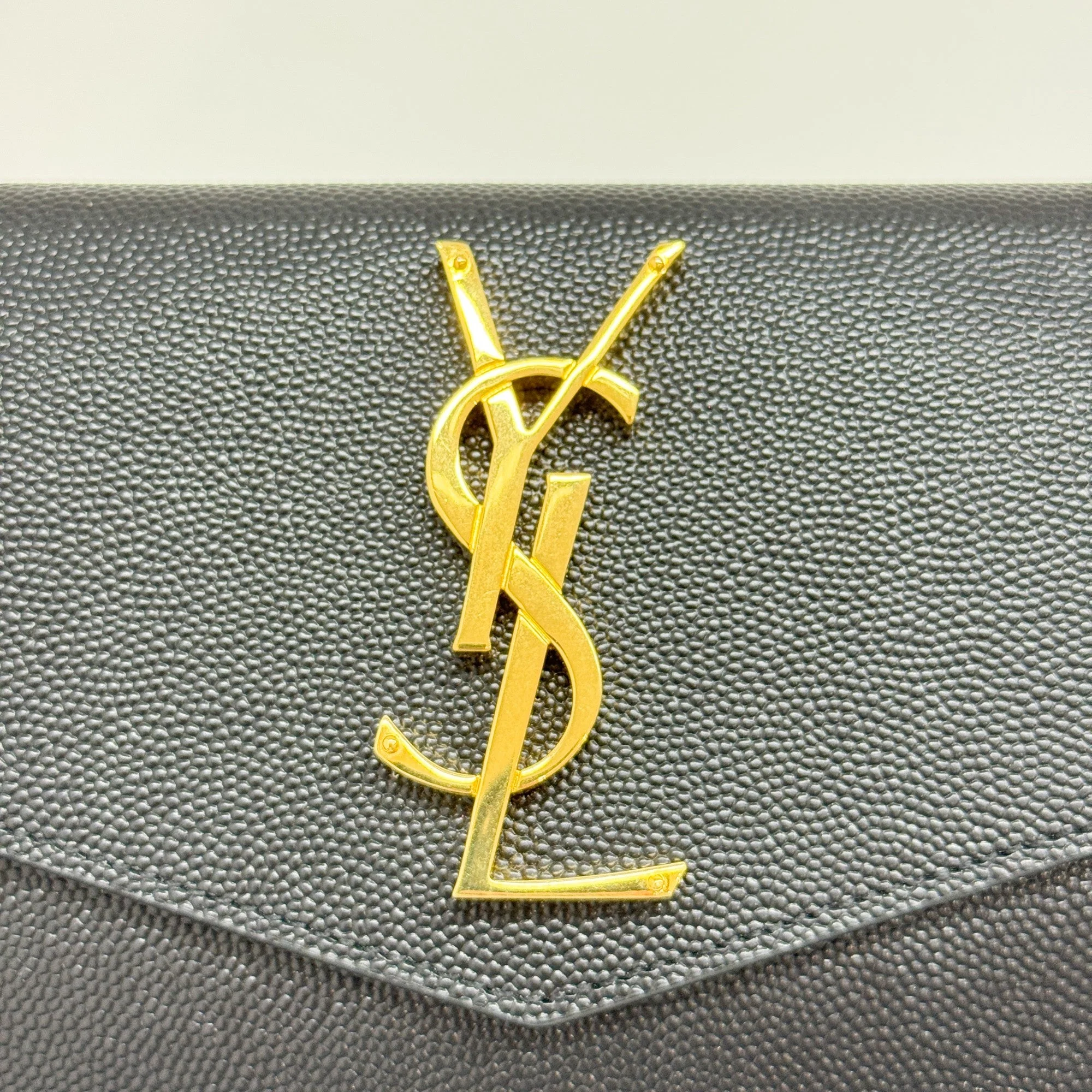 Paris Black Leather Clutch Bag - Image 12