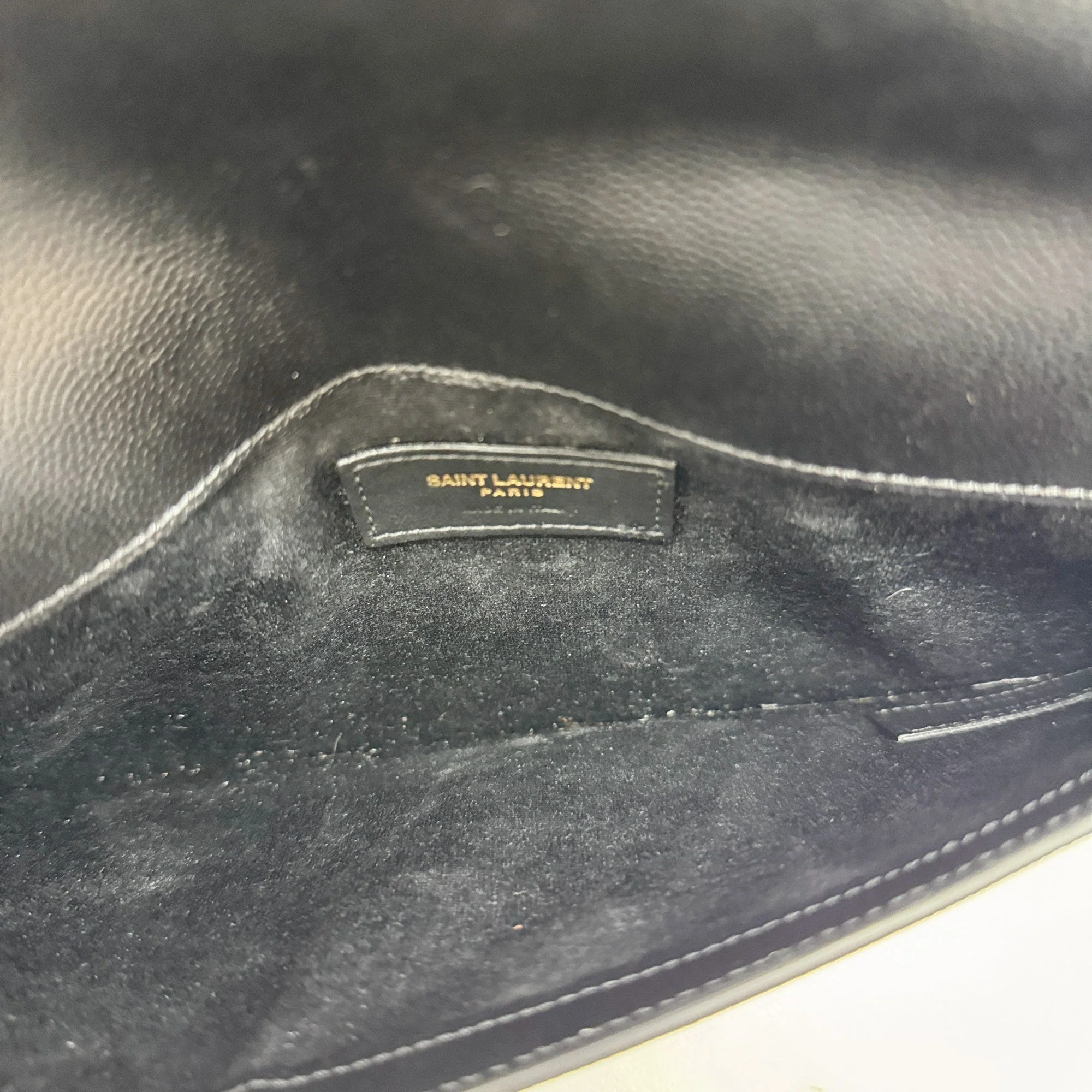 Paris Black Leather Clutch Bag - Image 13