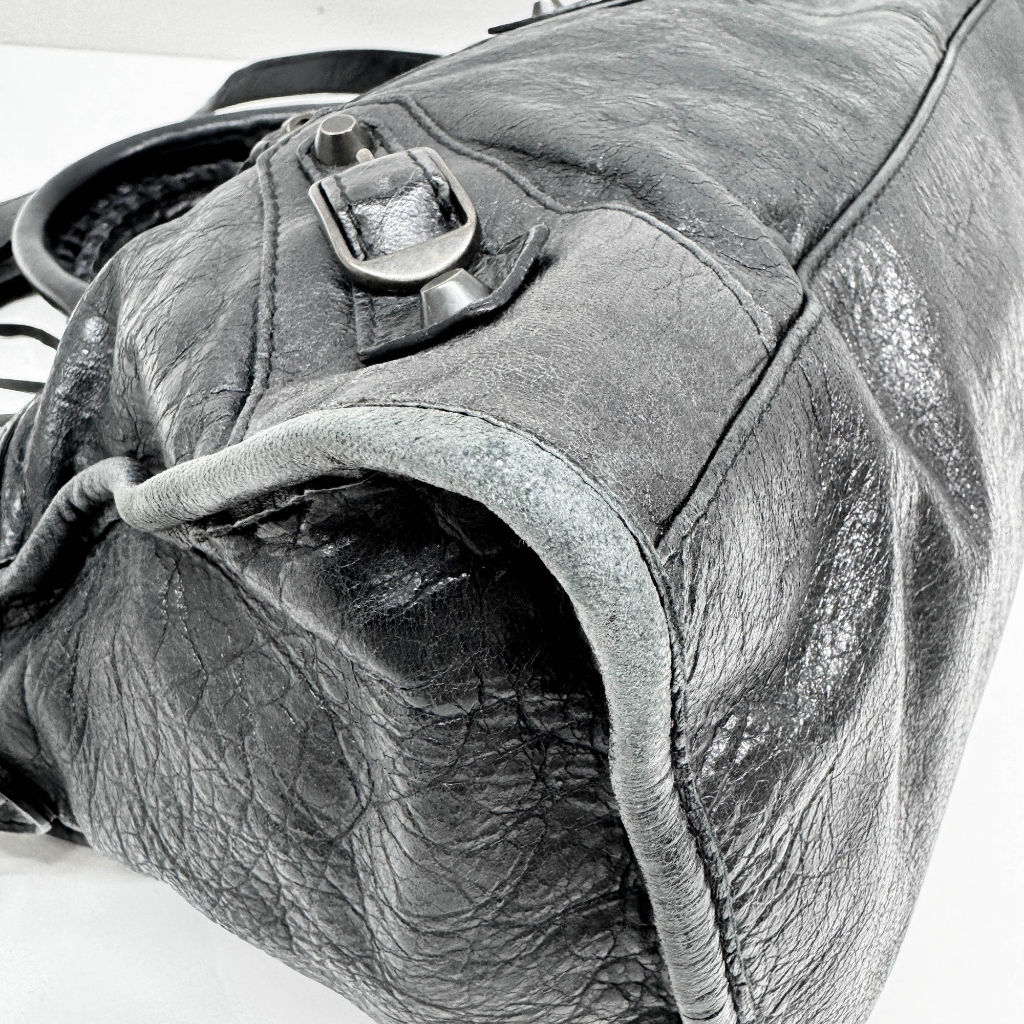 Part Time Black Leather Two Way Bag - Image 11