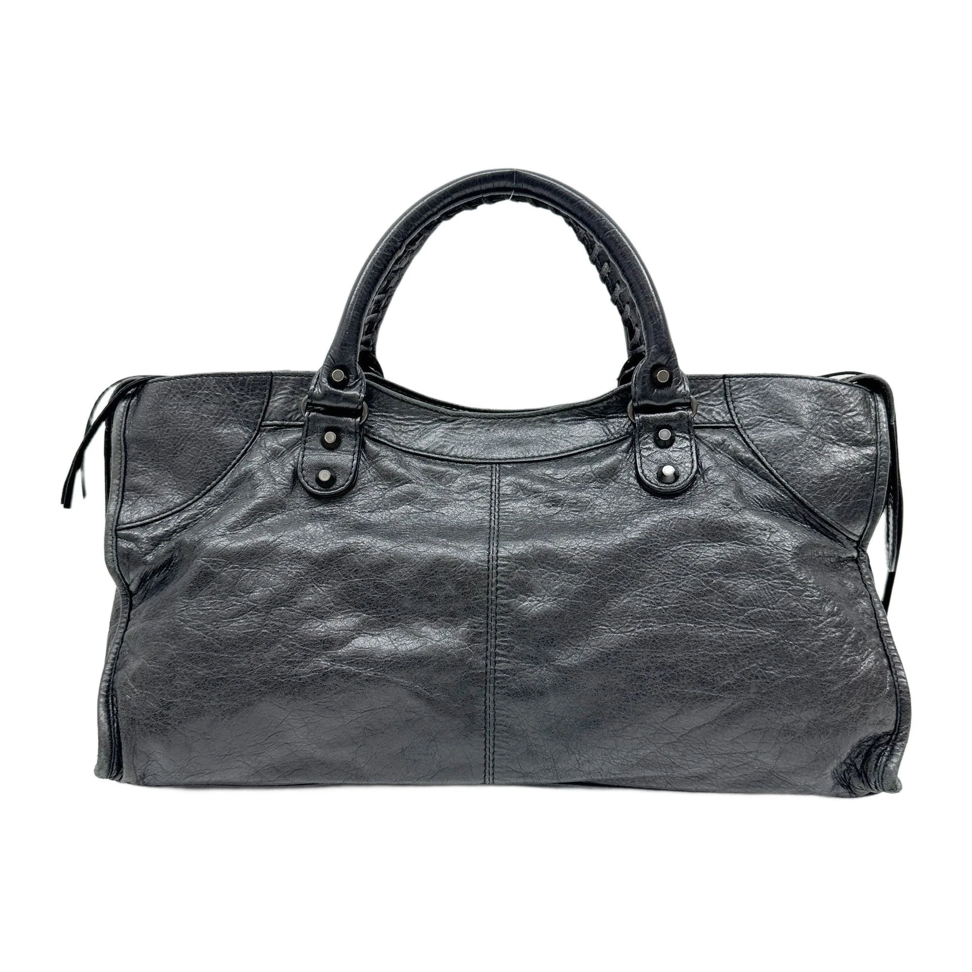 Part Time Black Leather Two Way Bag - Image 2