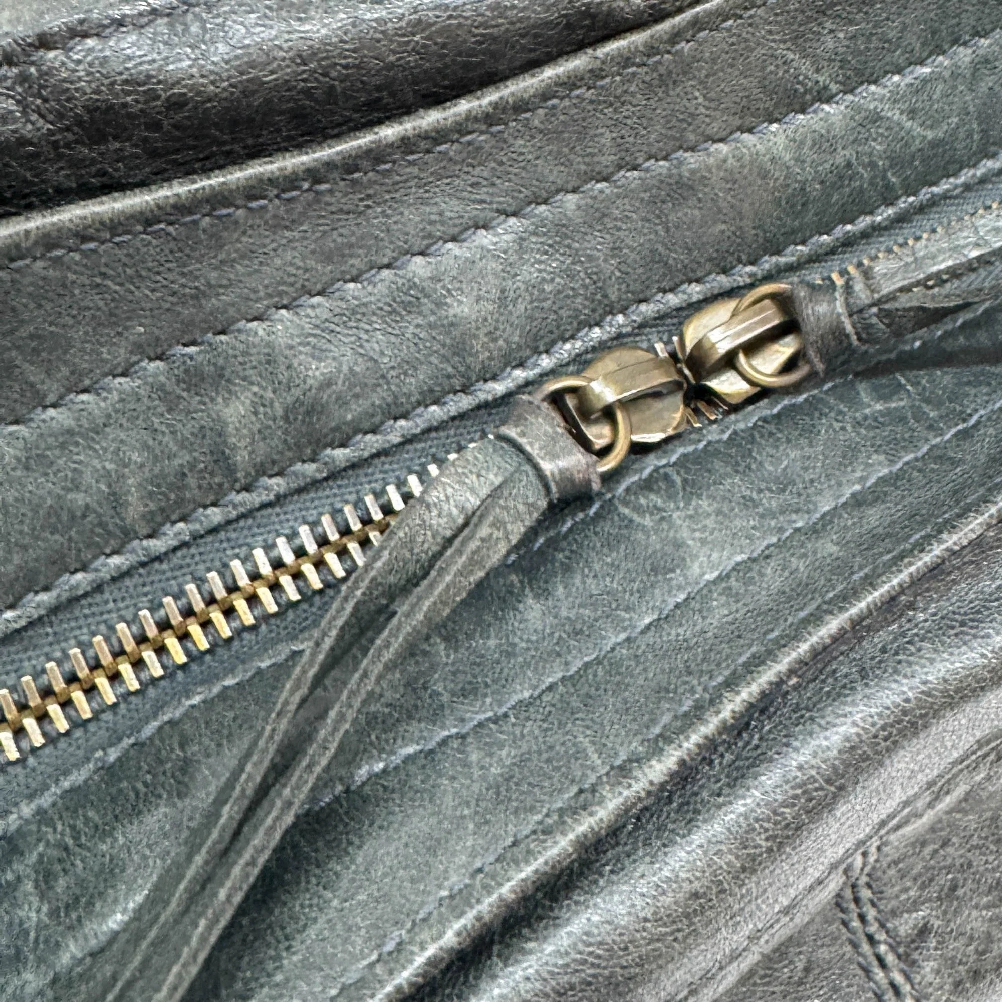 Part Time Dark Green Leather Two Way Bag - Image 17