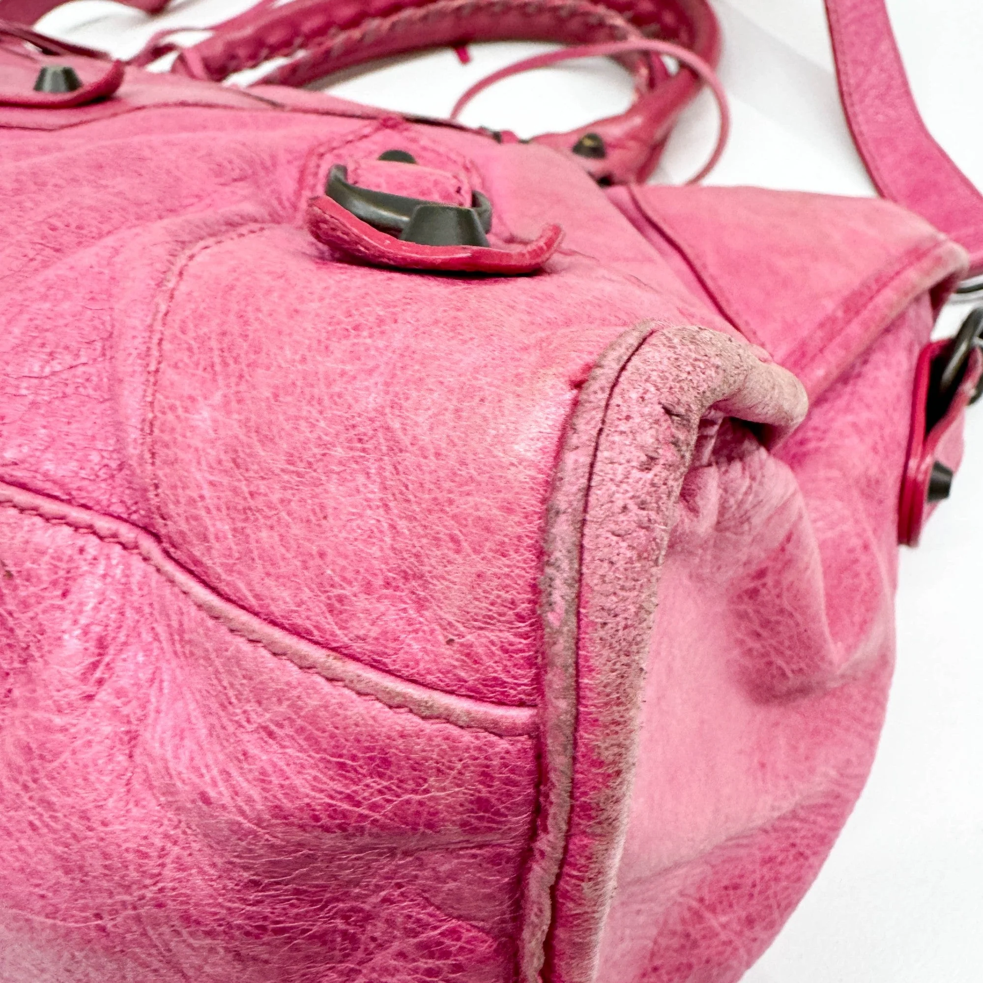 Part-time Pink Leather Handle Bag - Image 10