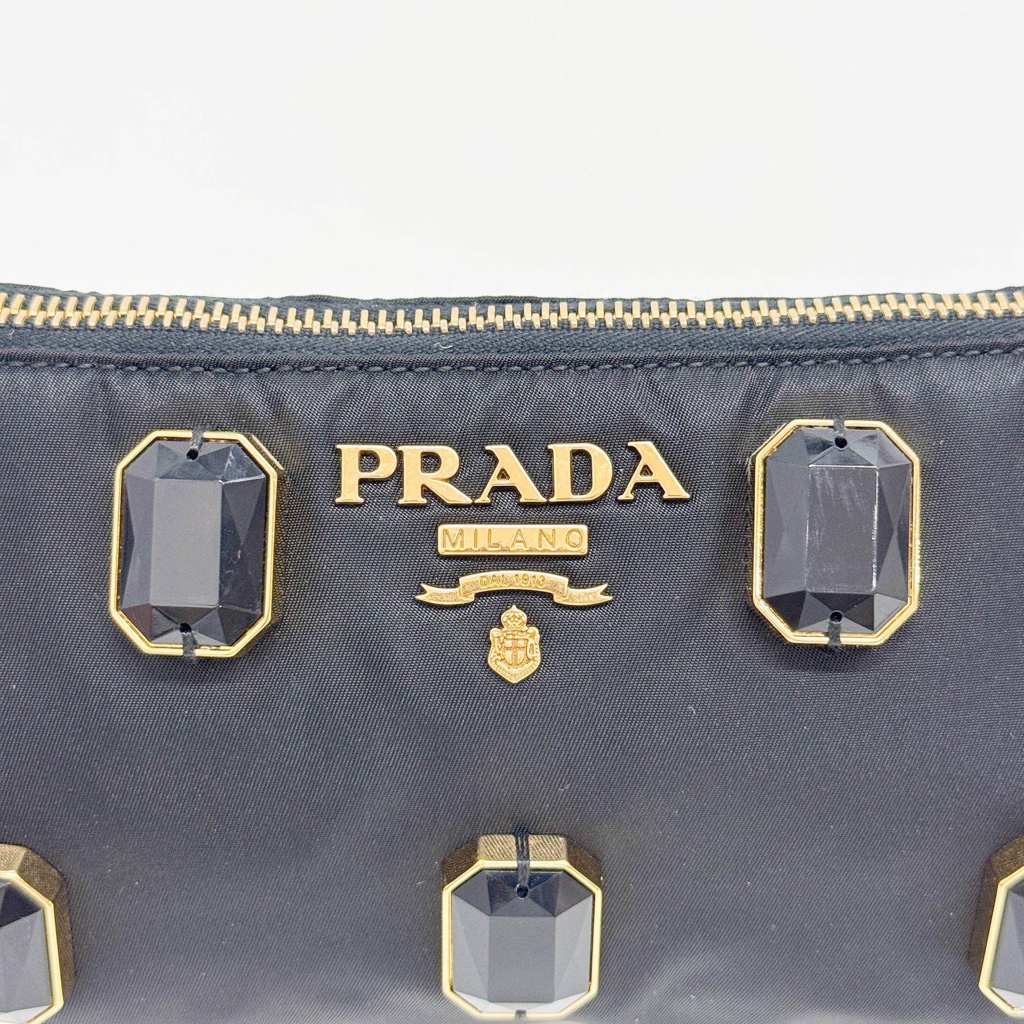 Pietre Black Nylon Shoulder Bag - Image 12