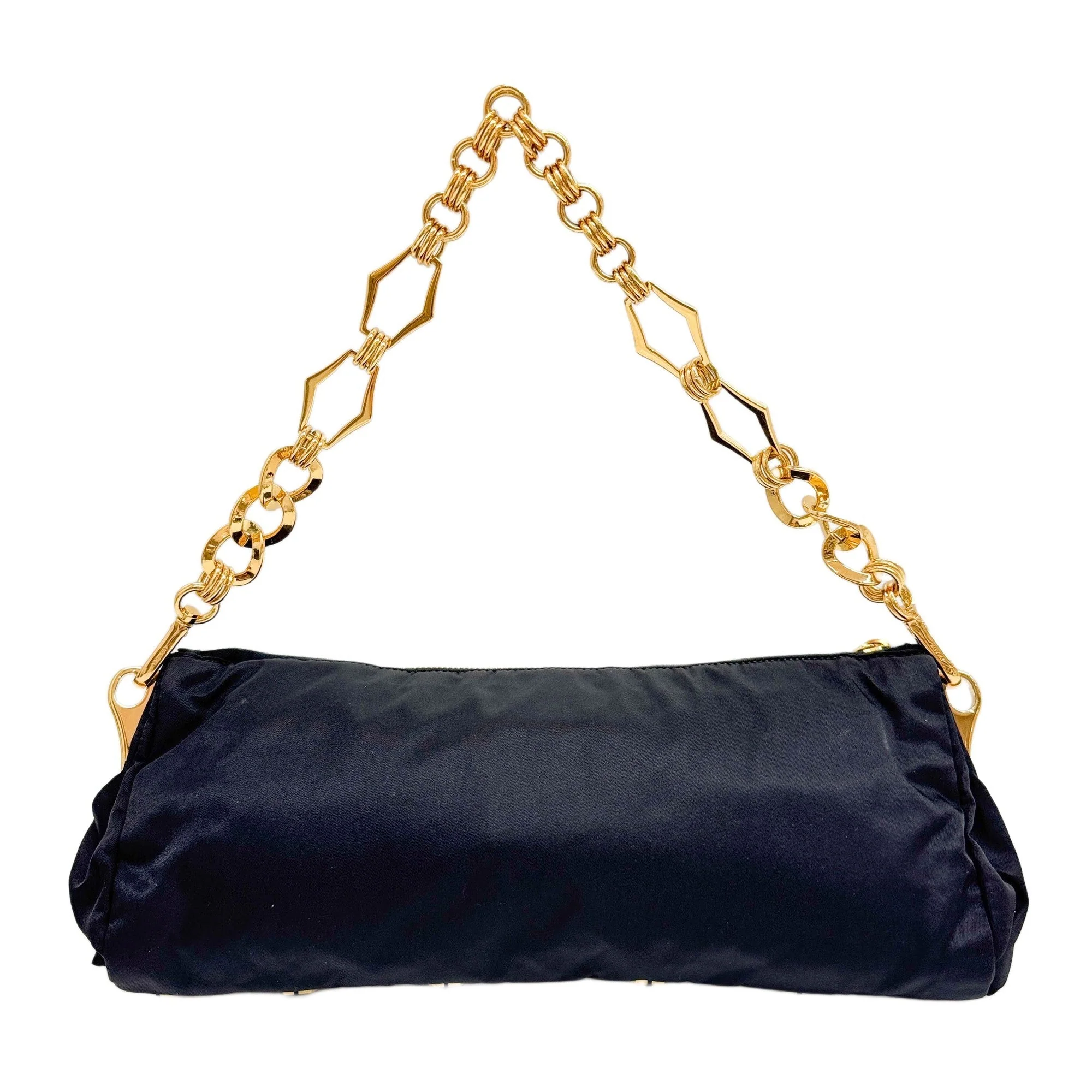 Pietre Black Nylon Shoulder Bag - Image 2