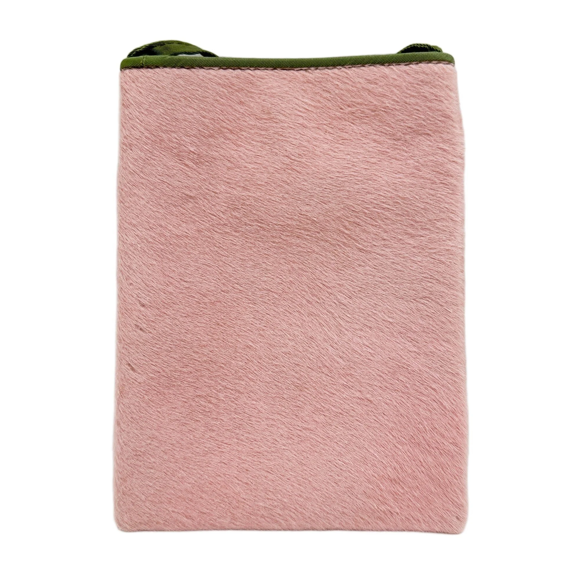 Pink Pony Hair Crossbody Pochette - Image 2