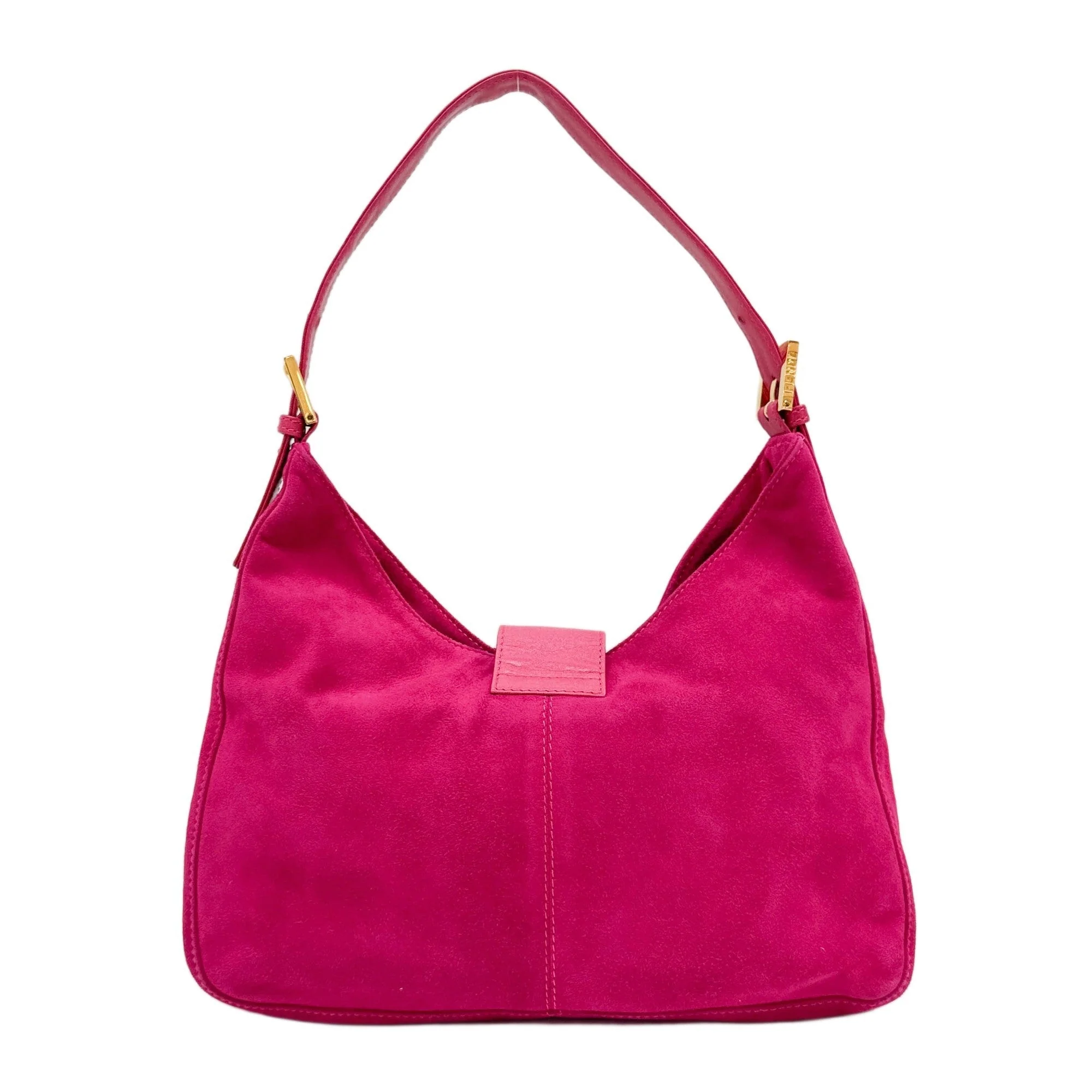 Pink Suede Shoulder Bag - Image 2