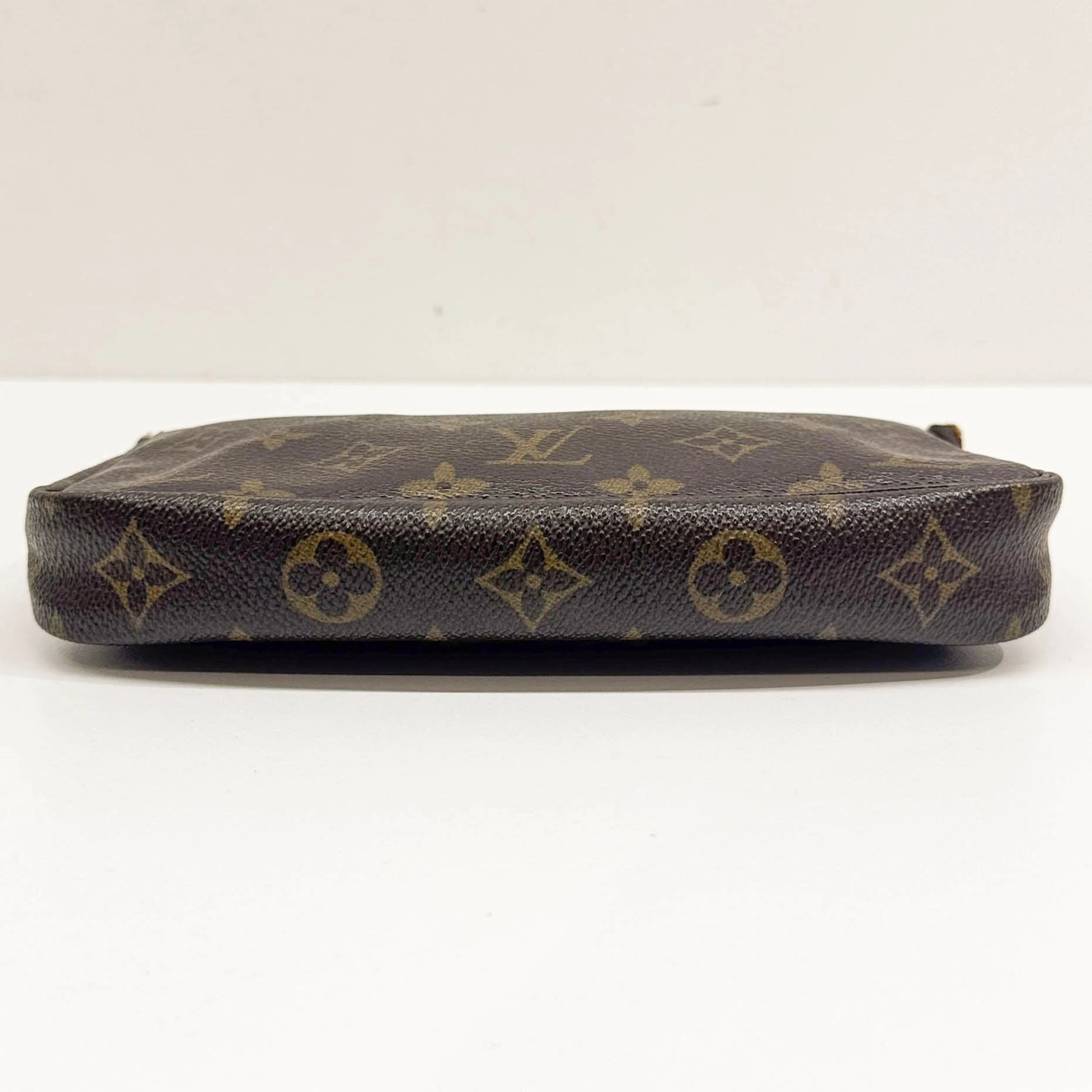 Pochette Accessoire Brown Monogram Leather Bag - Image 7