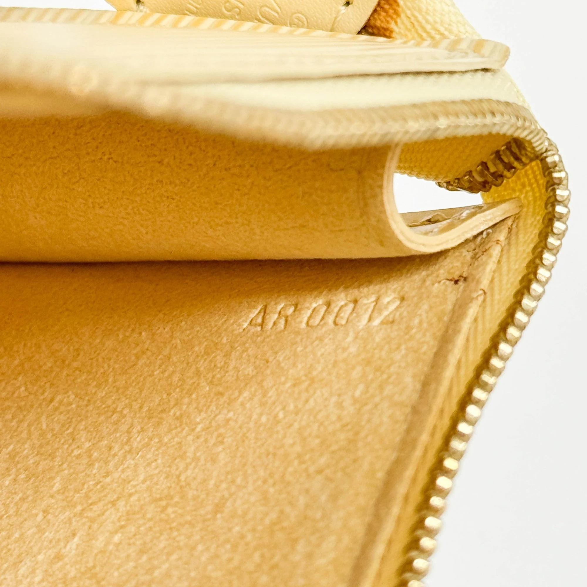 Pochette Accessoire Epi Butter Yellow Leather Hand Bag - Image 15