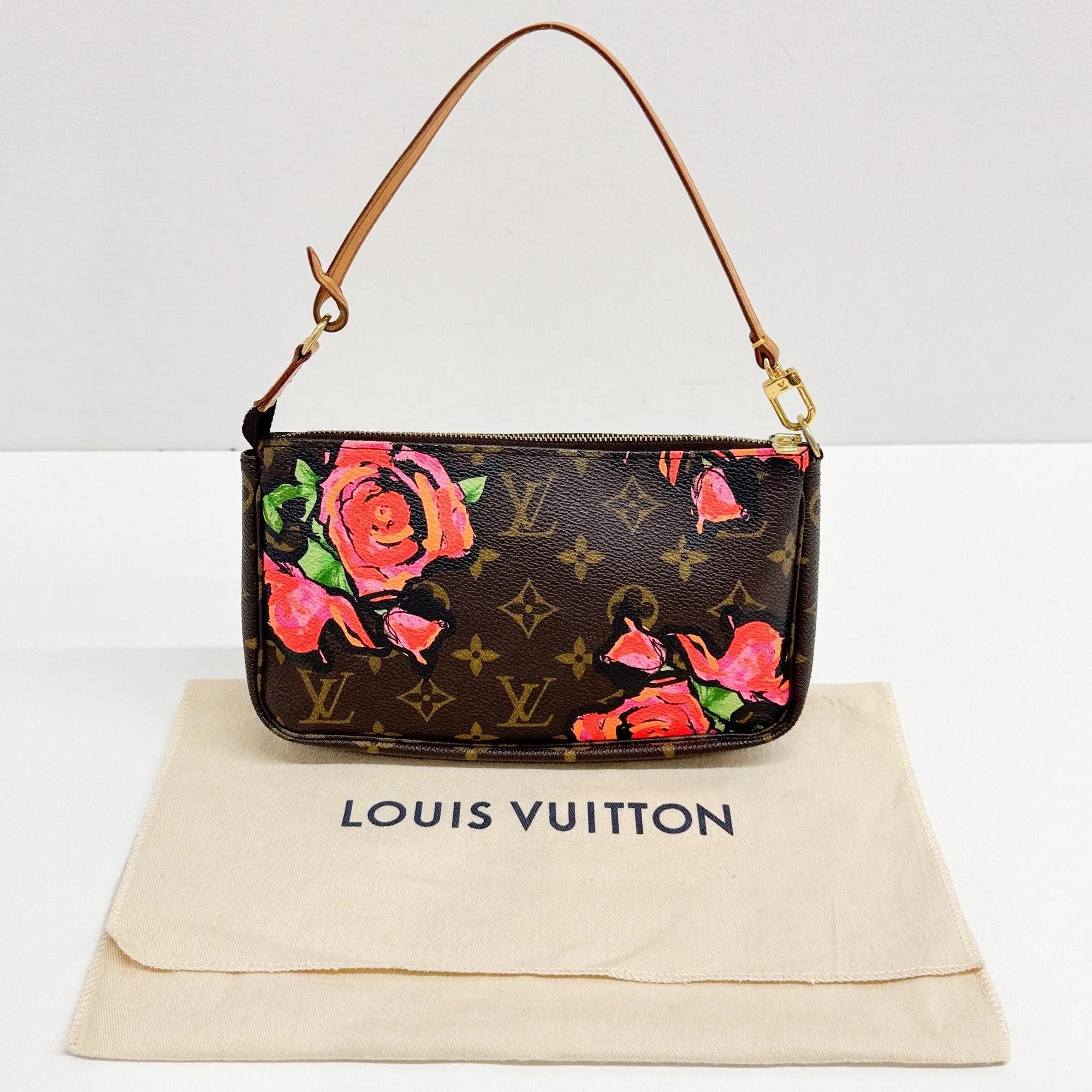 Pochette Accessoire Flower Print Handle Bag - Image 4