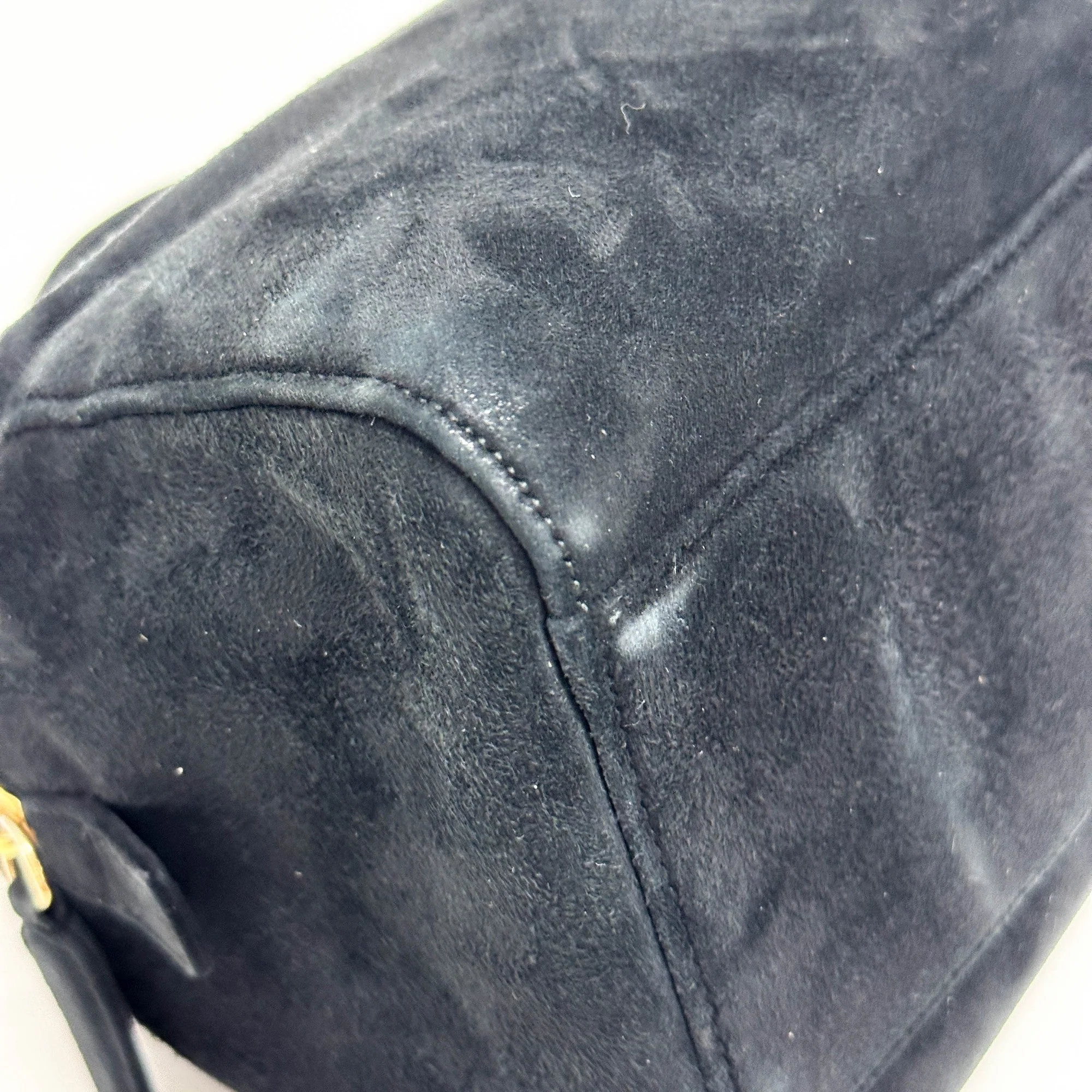 PRADA Black Suede Handbag - Image 8