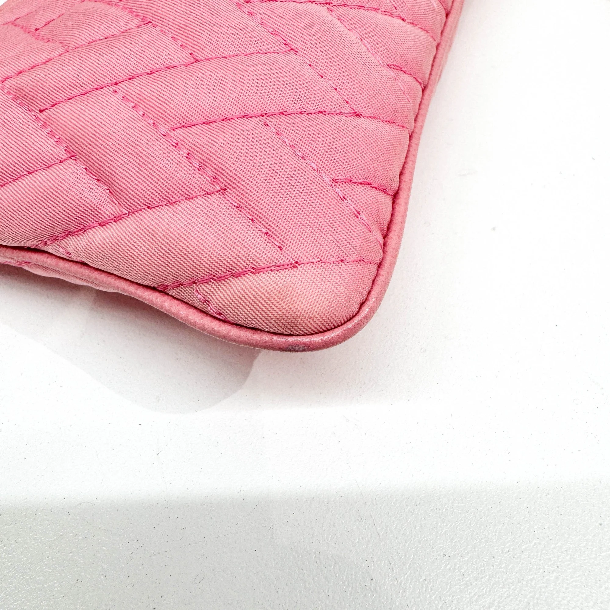 Prada Pink Chain Quilted Shoulder Bag - Image 10
