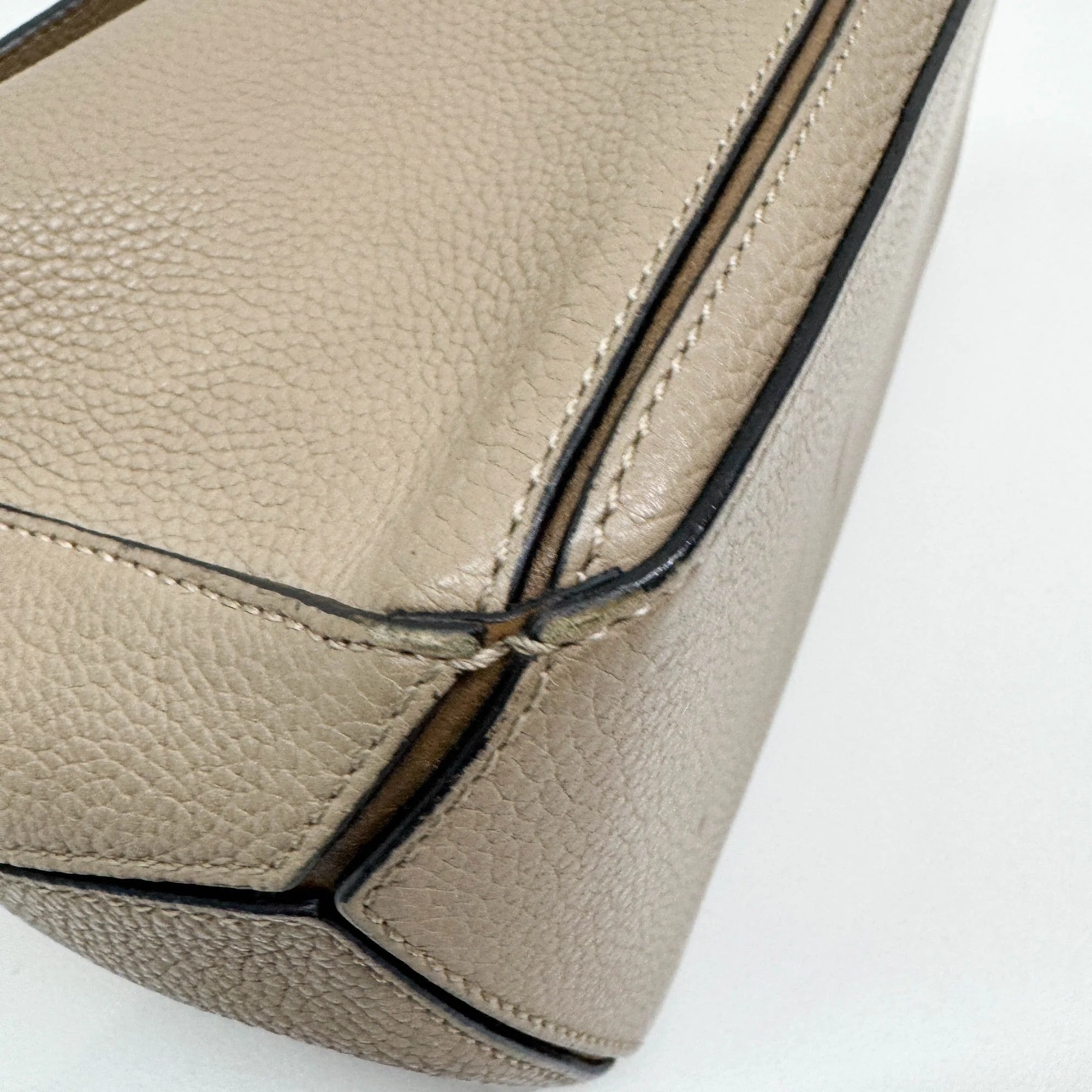 Puzzle Light Brown Leather Two Way Bag - Image 8
