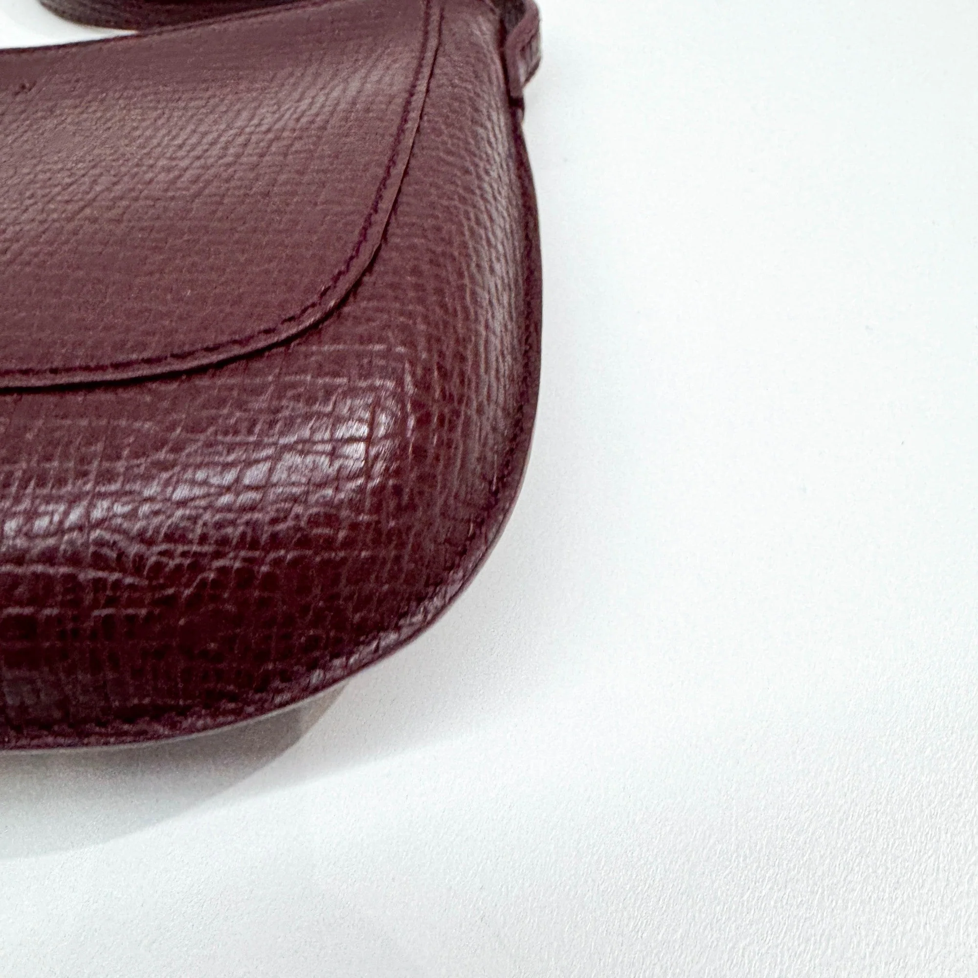 Red Leather Bracelet Pouch Shoulder Bag - Image 10