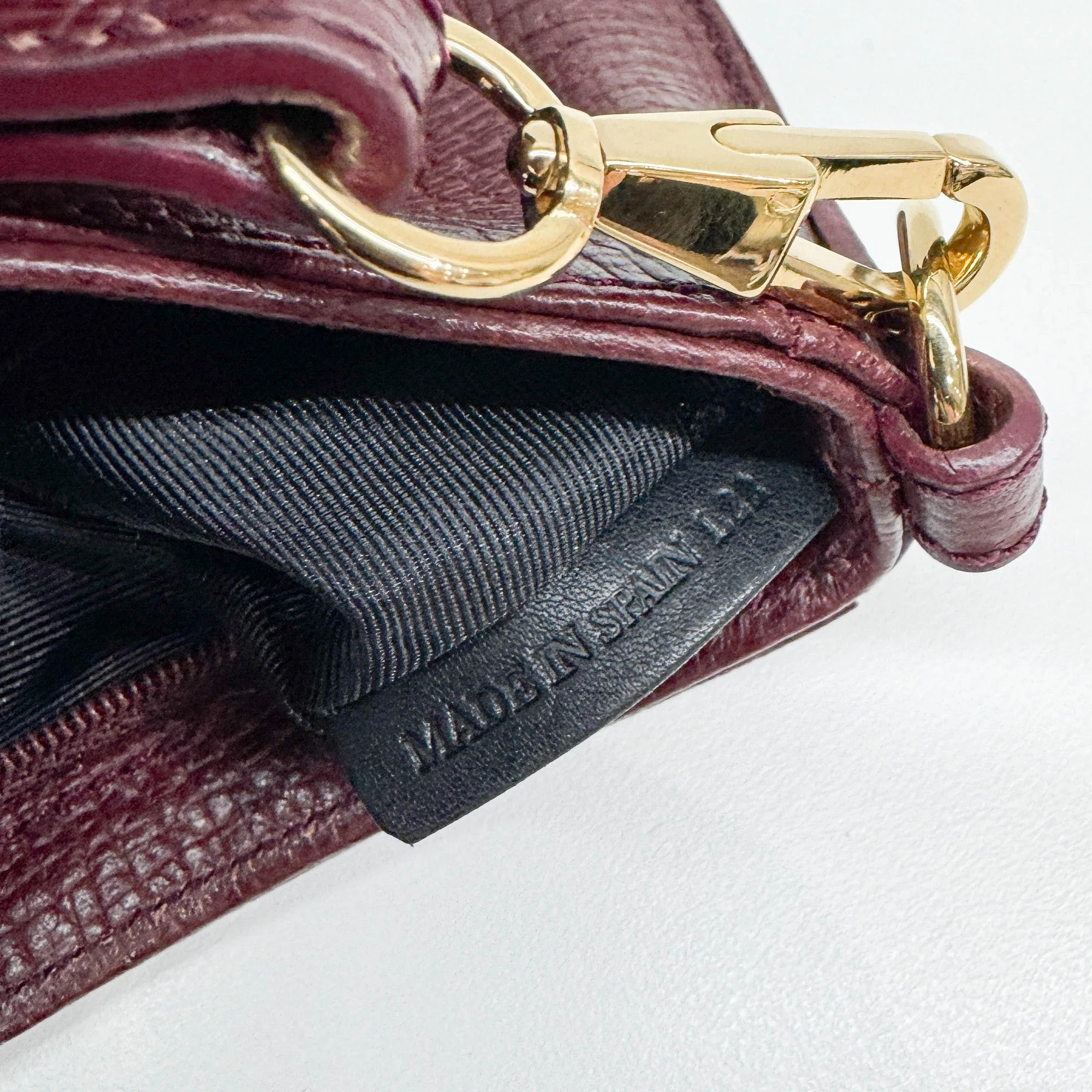Red Leather Bracelet Pouch Shoulder Bag - Image 14