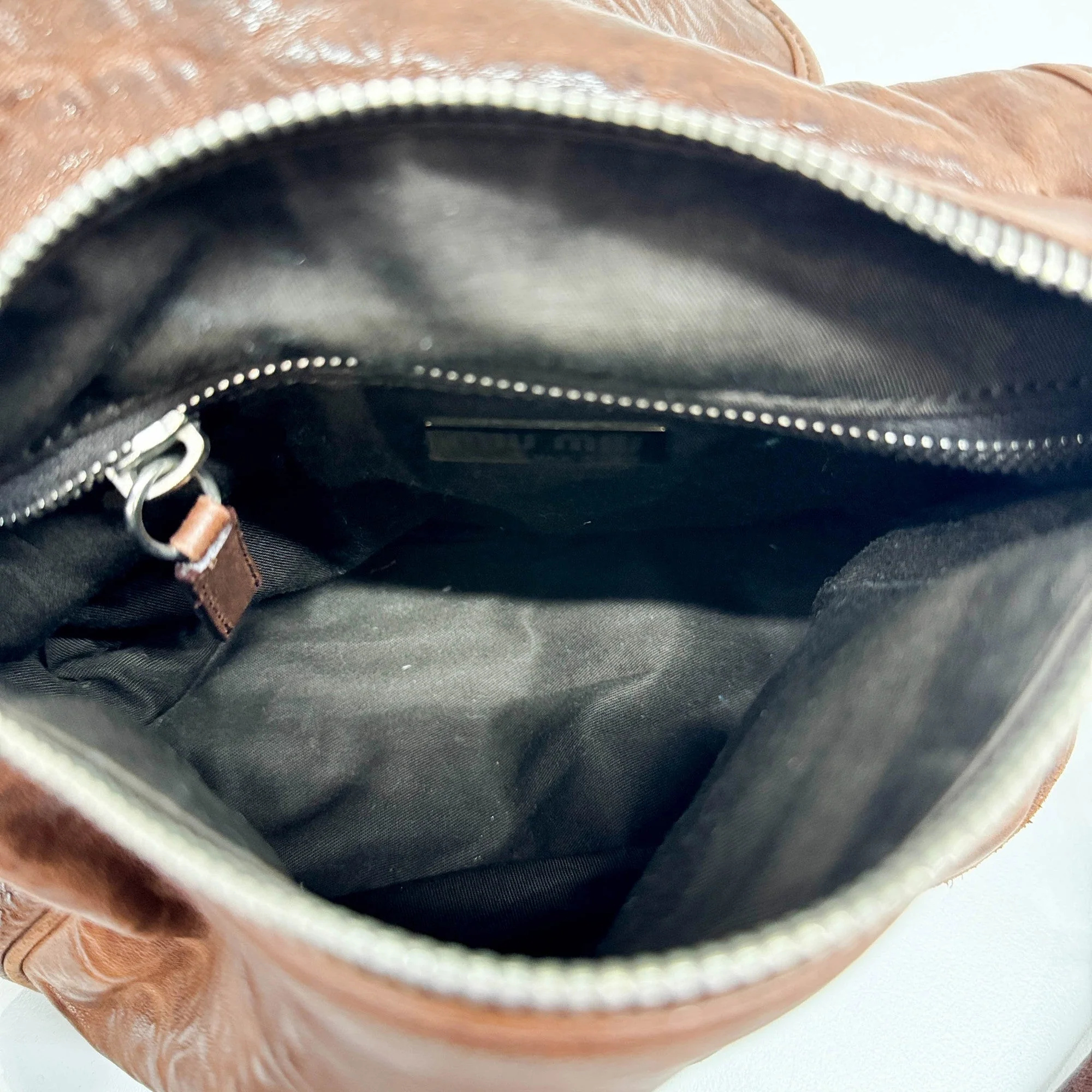 Rose Buckle Brown Leather Shoulder Bag - Image 14