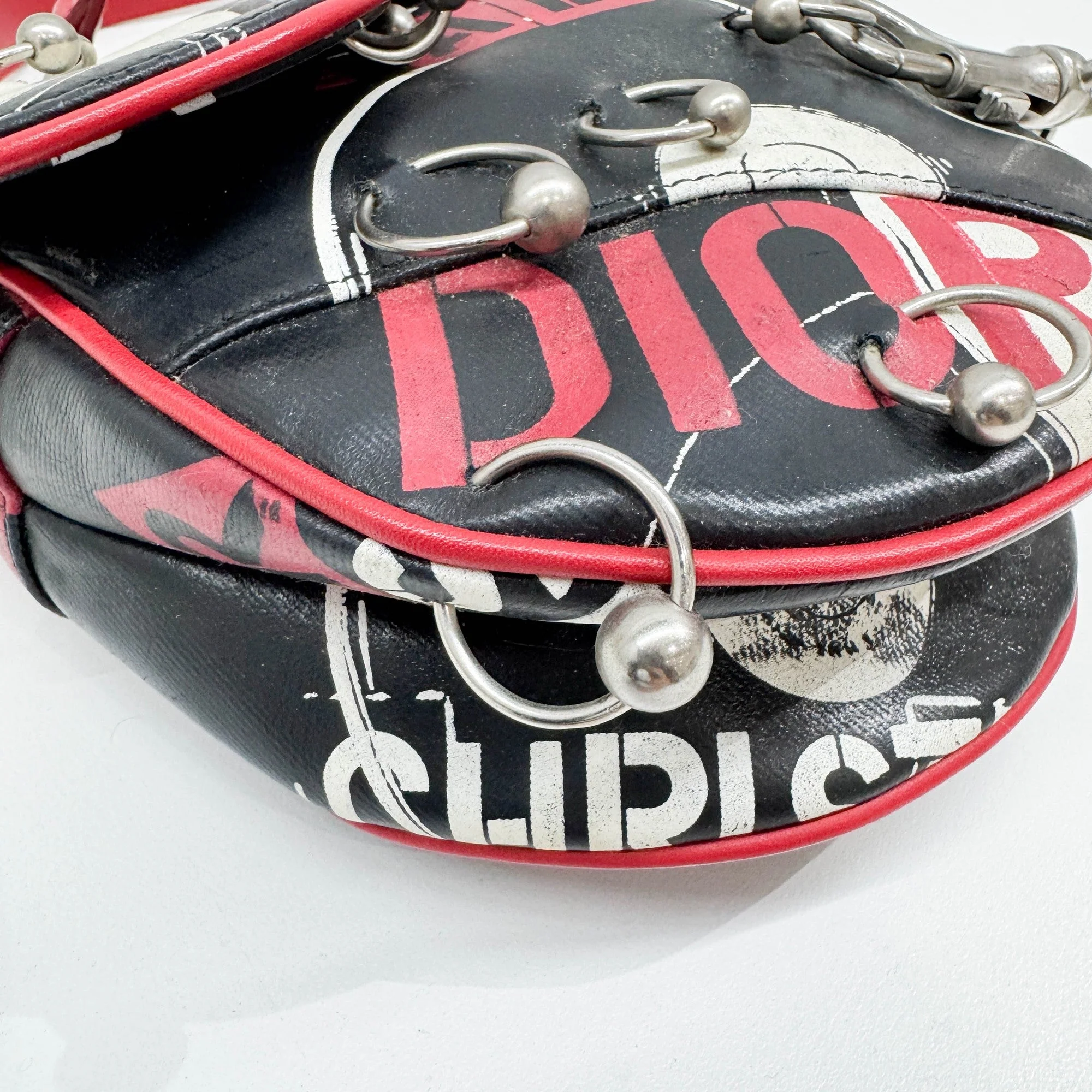 Saddle Black Hardcore Leather Shoulder Bag - Image 10