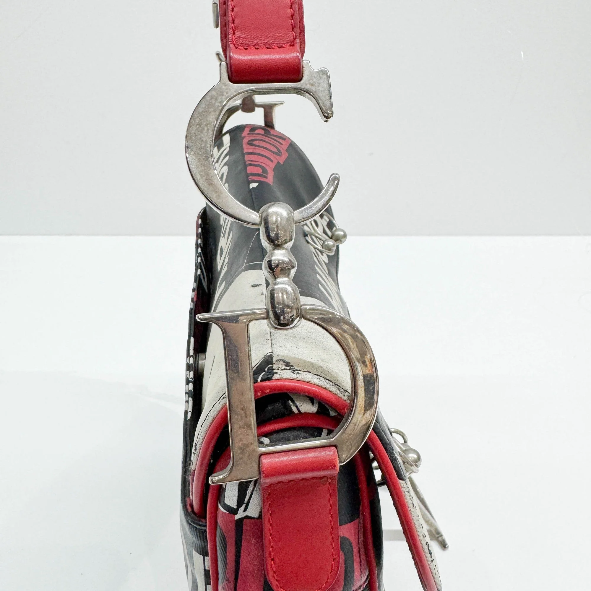 Saddle Black Hardcore Leather Shoulder Bag - Image 16