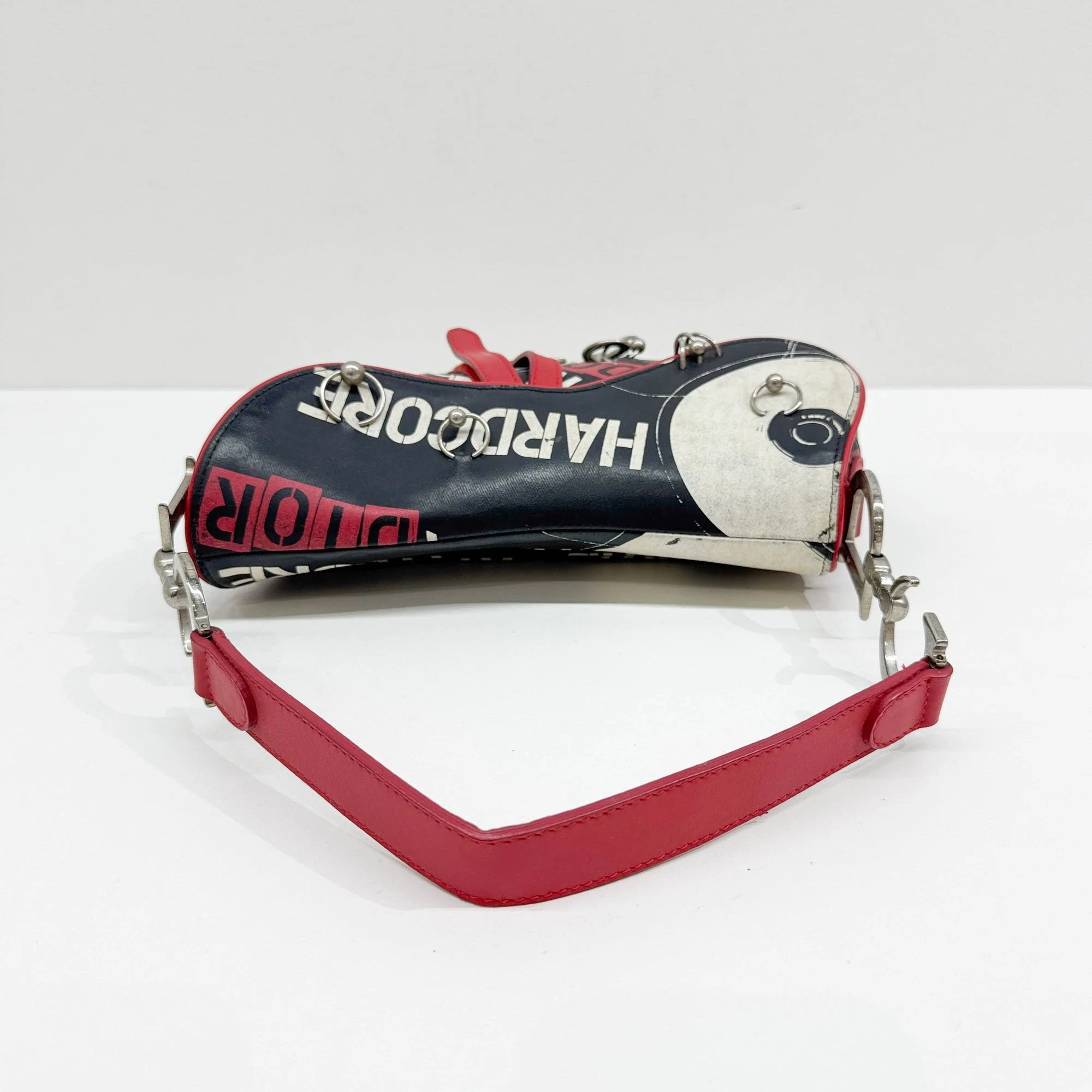 Saddle Black Hardcore Leather Shoulder Bag - Image 6