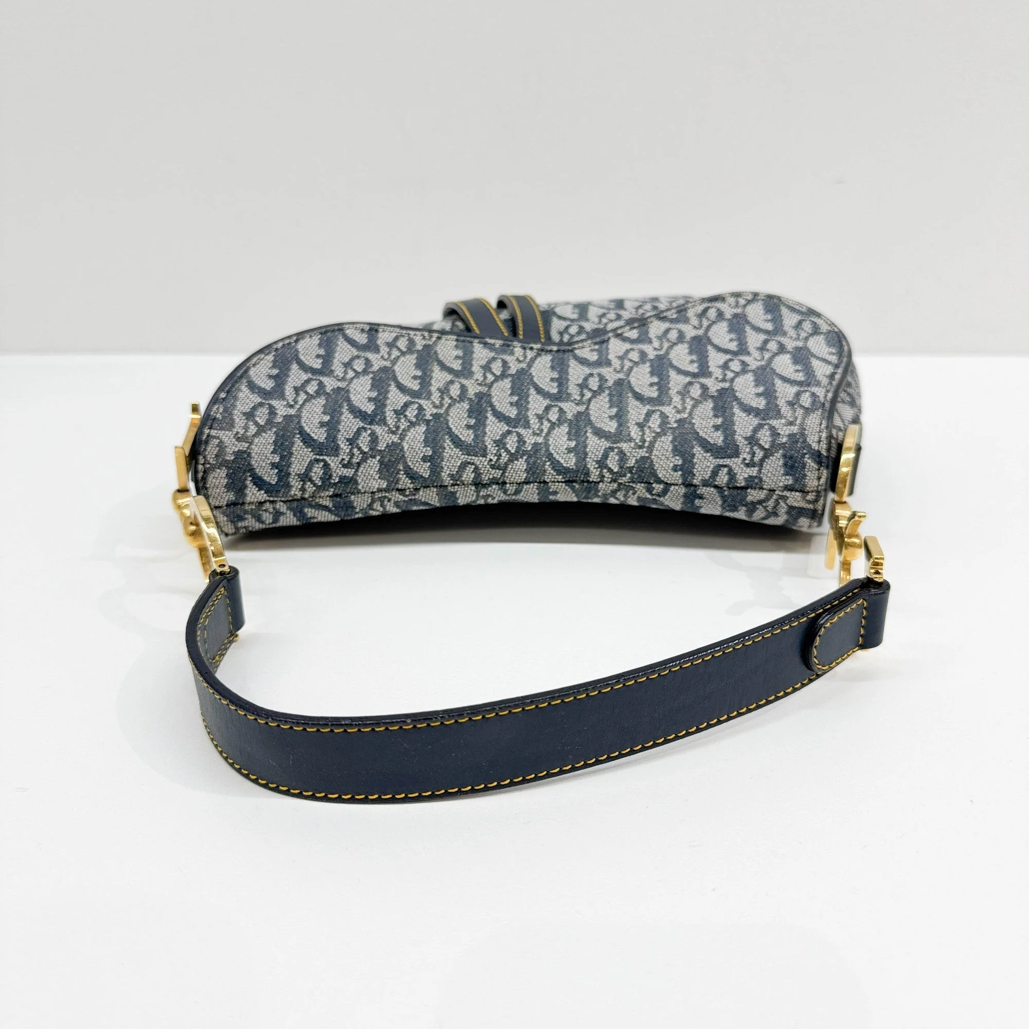 Saddle Blue Trotter Denim Shoulder Bag - Image 6