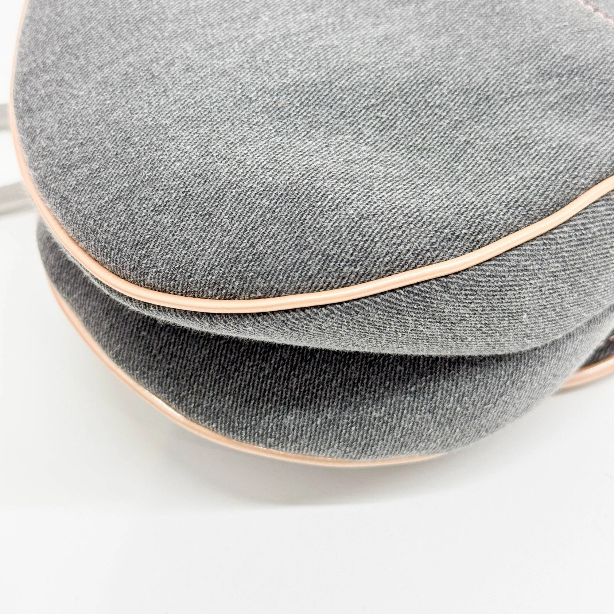 Saddle Grey Denim Shoulder Bag - Image 17