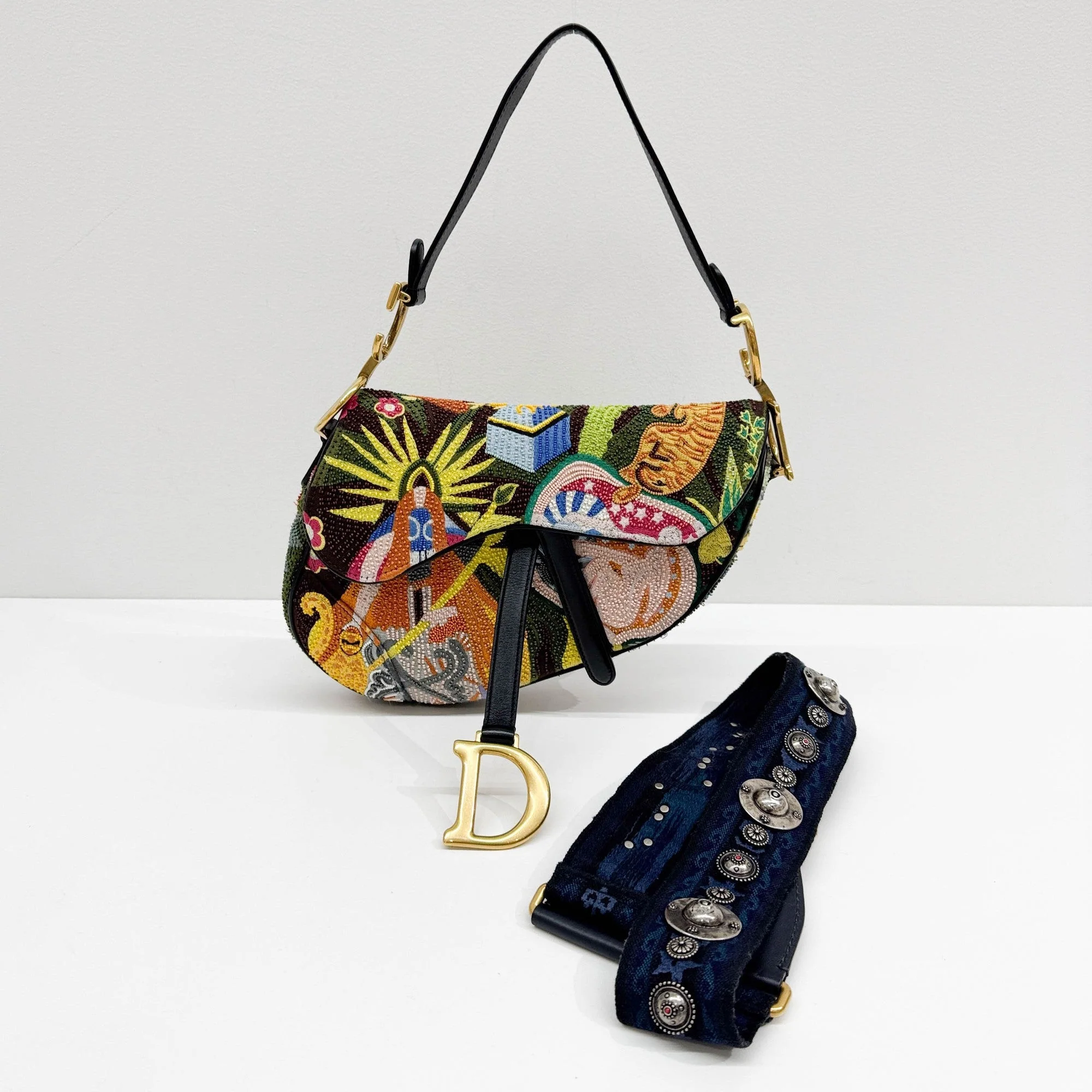 Saddle Multicolor Beaded Embroidered Two-Way - Image 4