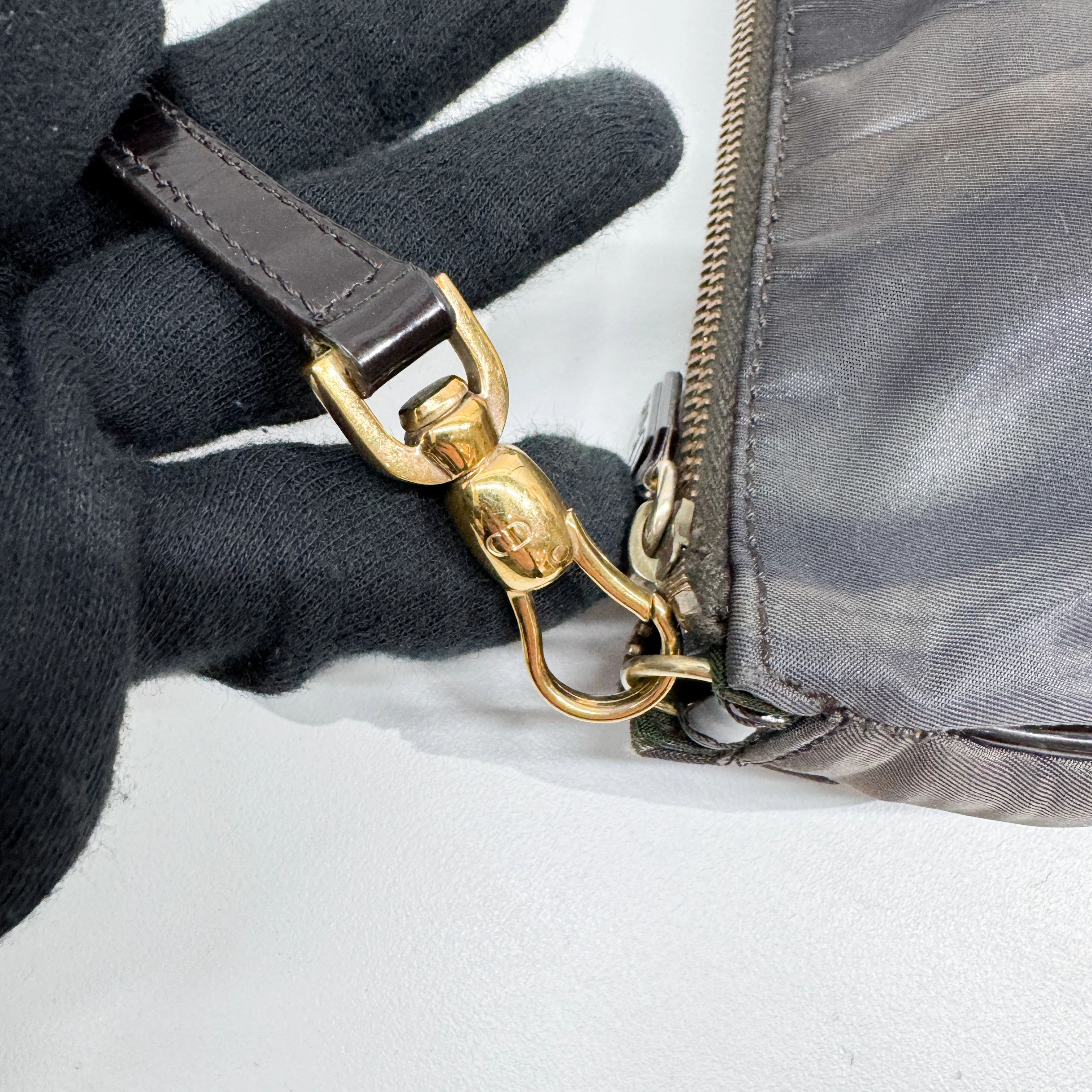 Saddle Multicolor Nylon Shoulder Bag - Image 9